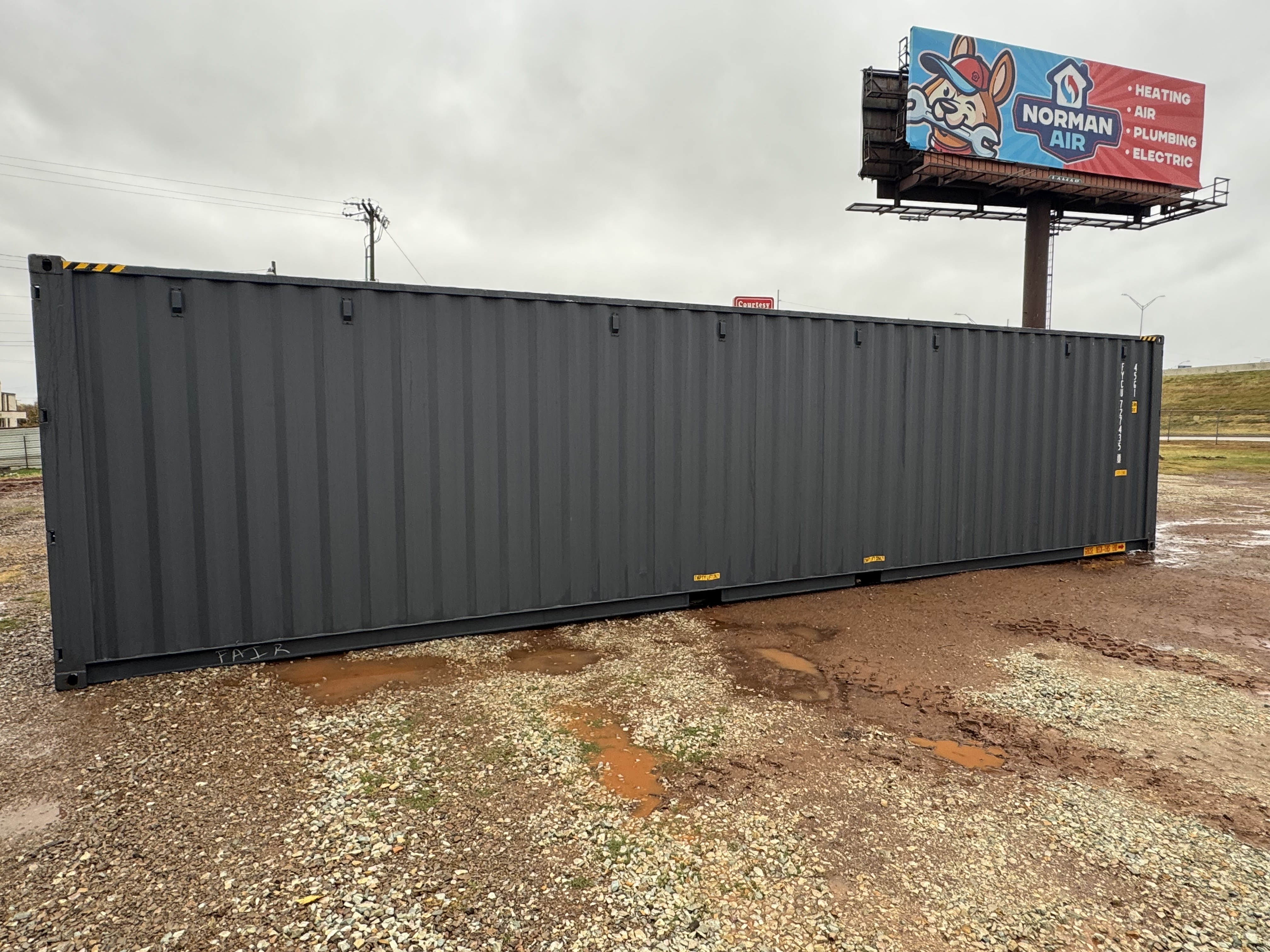 Front corner view of the product