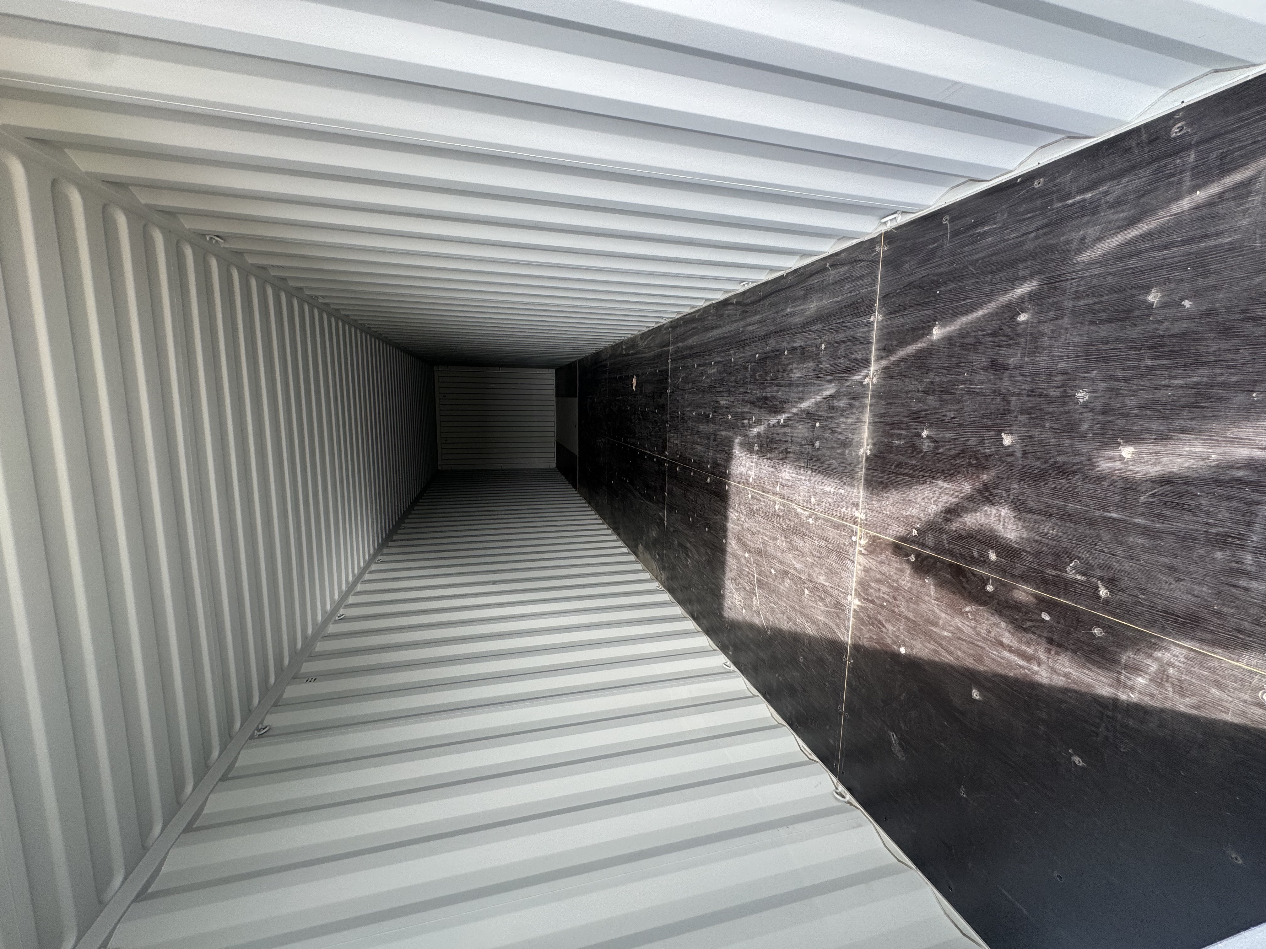 Rear corner view of the product