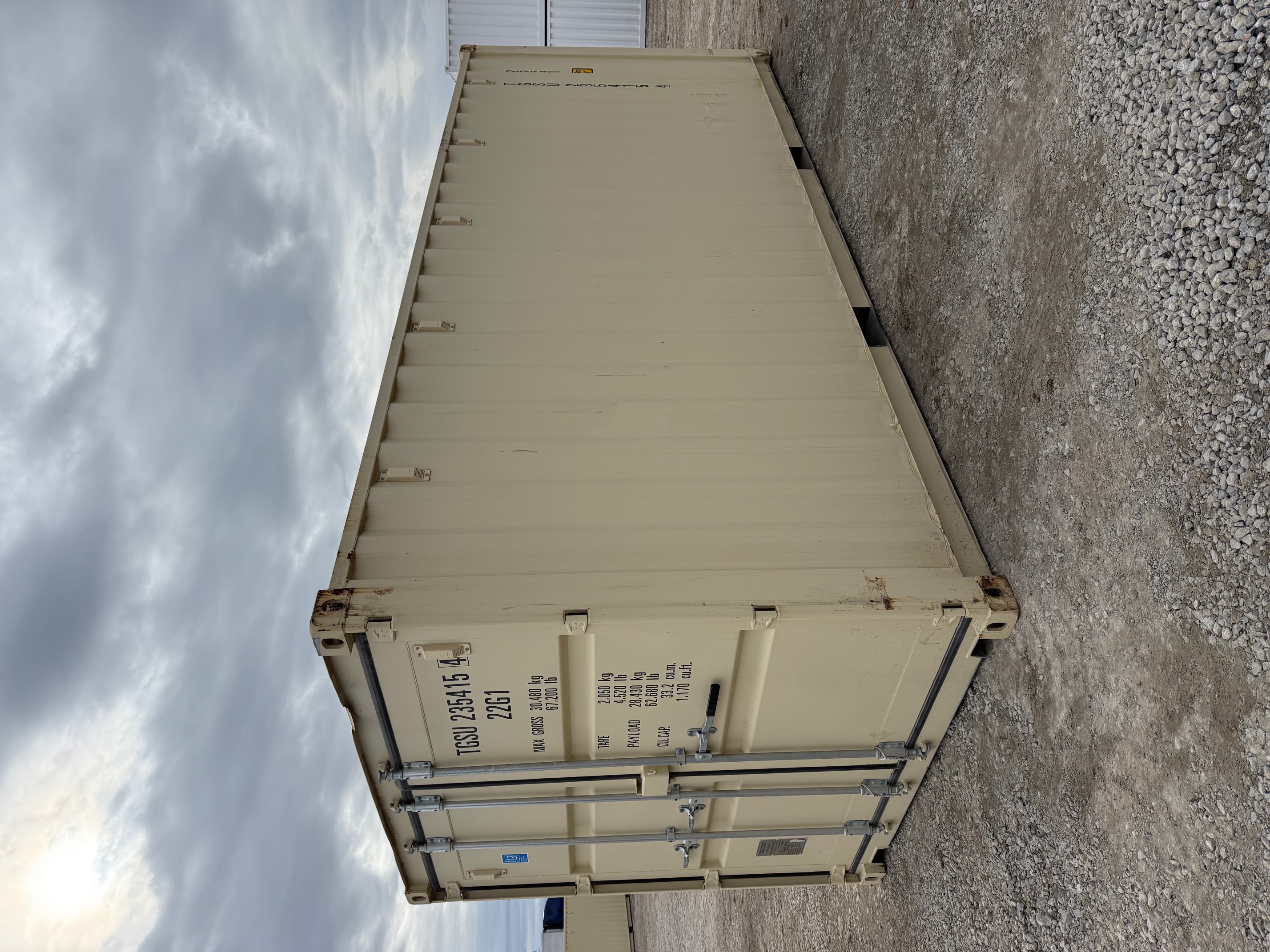 Front corner view of the product