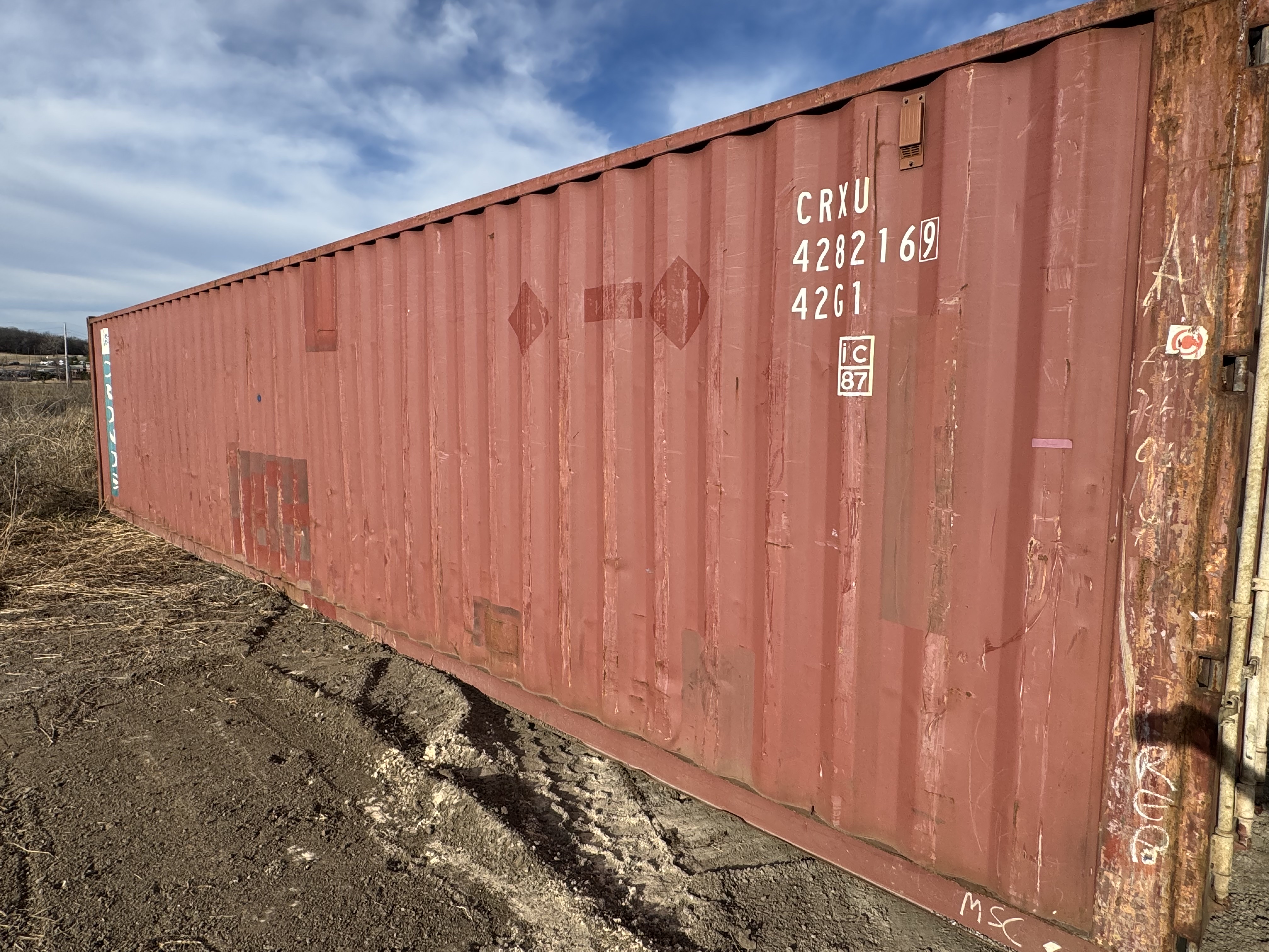 Front corner view of the product