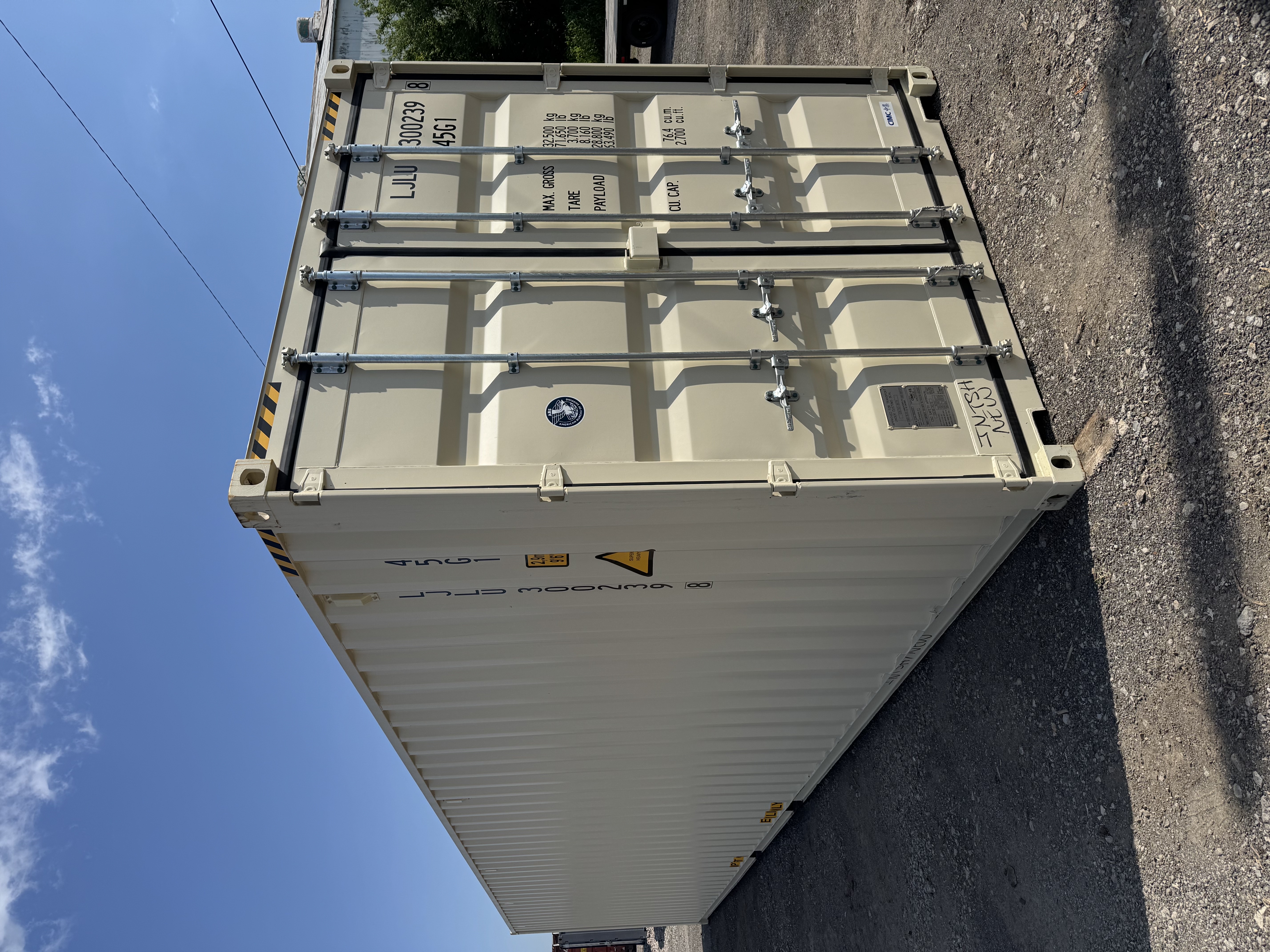 Front corner view of the product