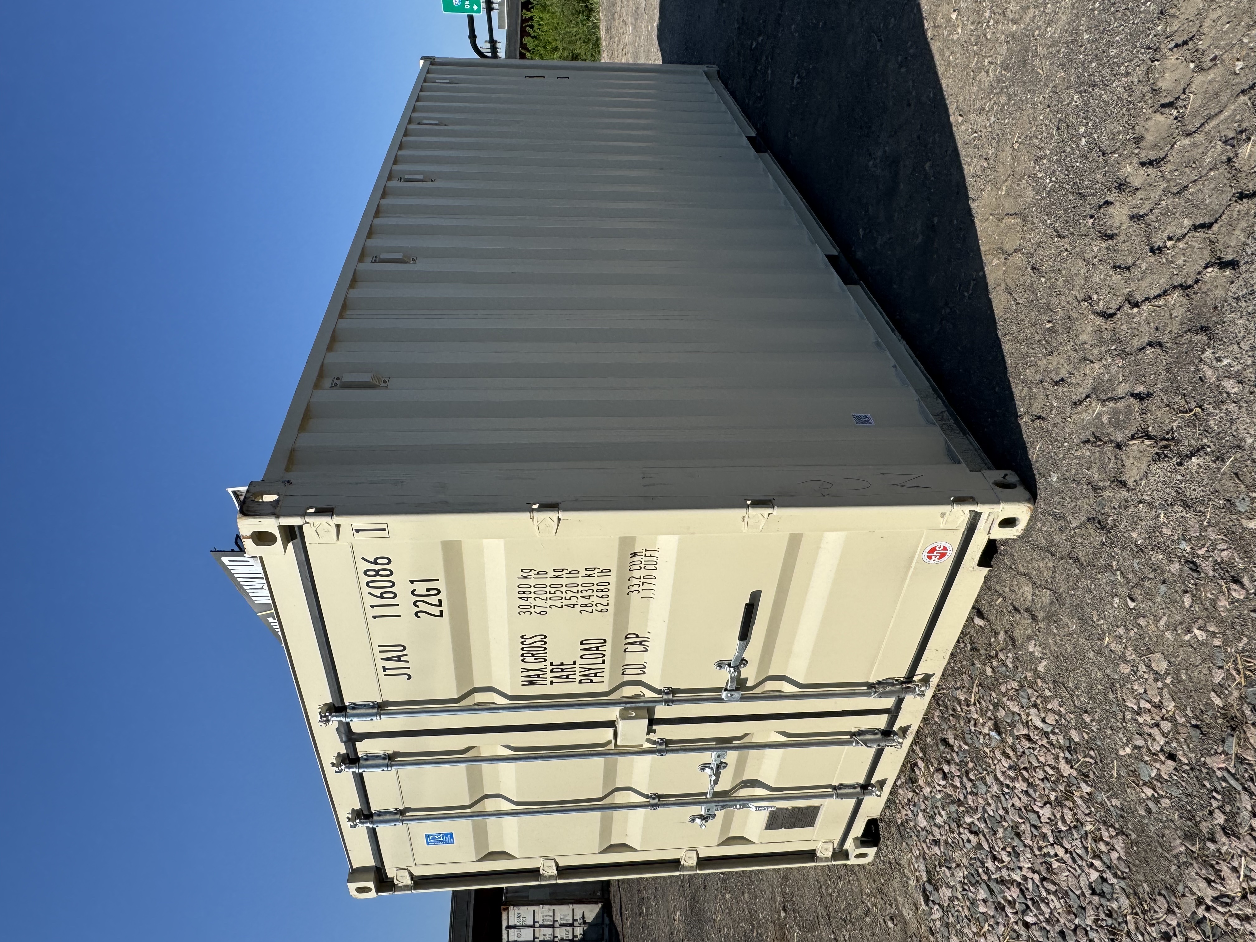 Front corner view of the product