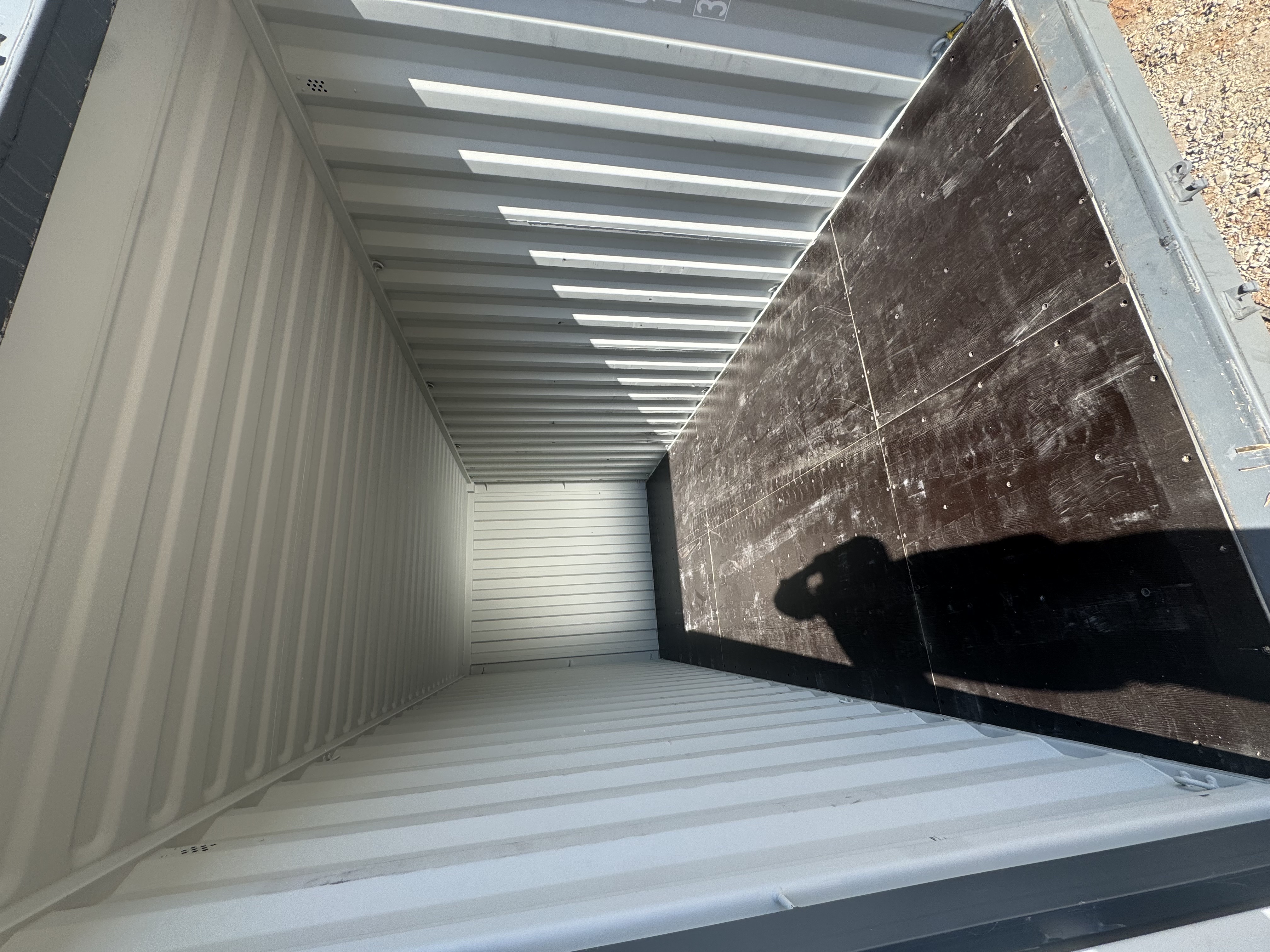 Rear corner view of the product