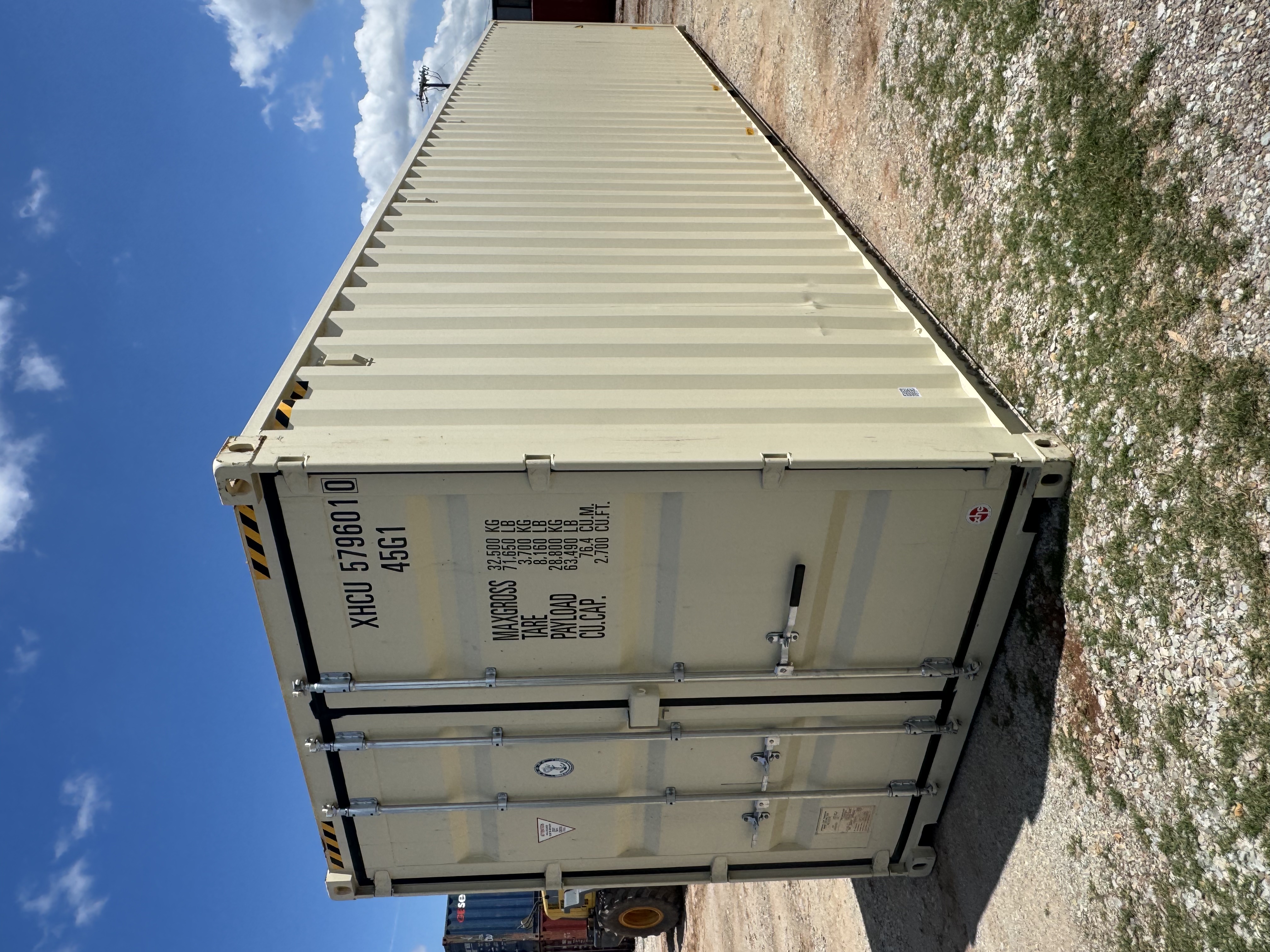 Front corner view of the product