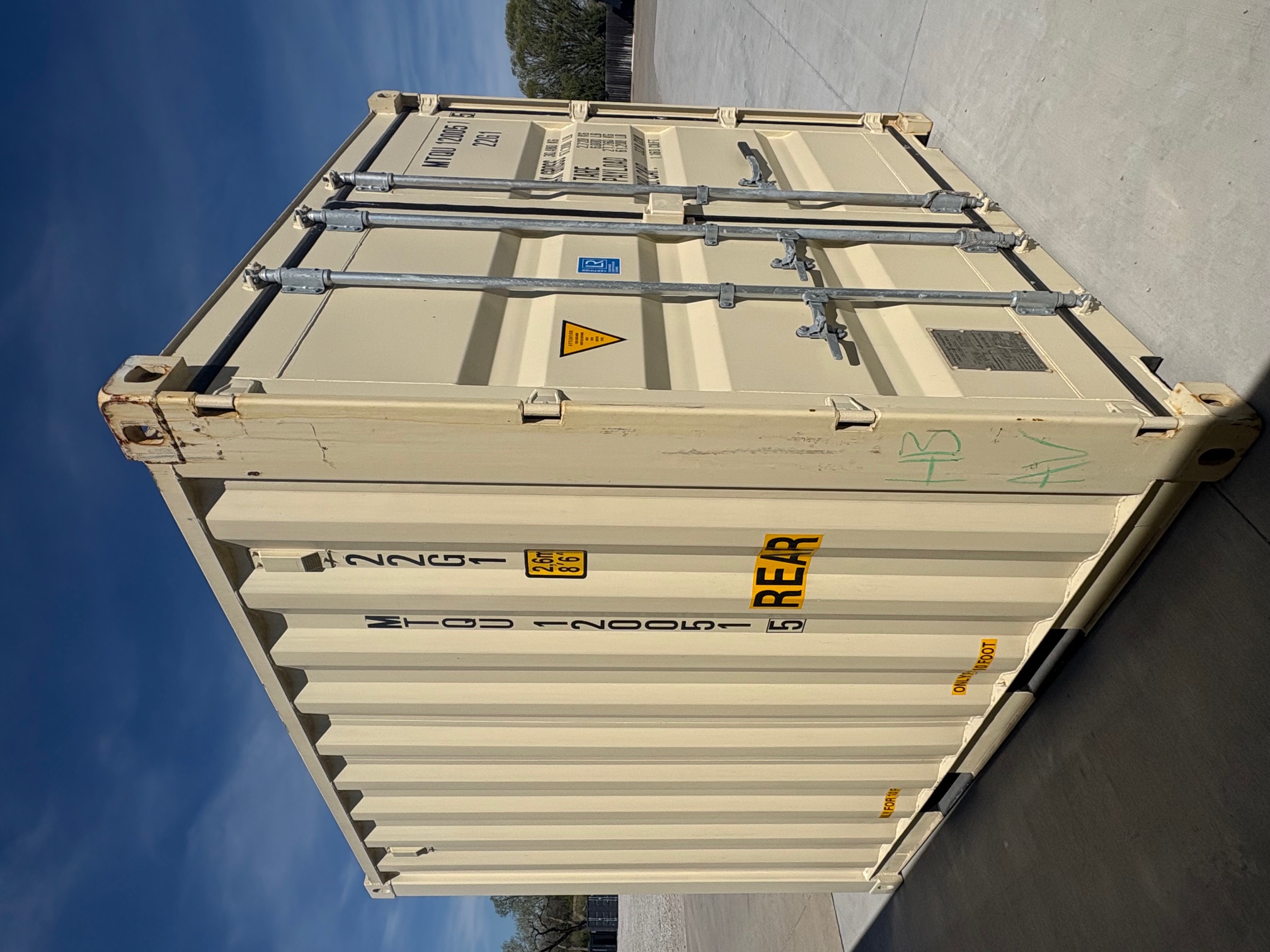 Front corner view of the product