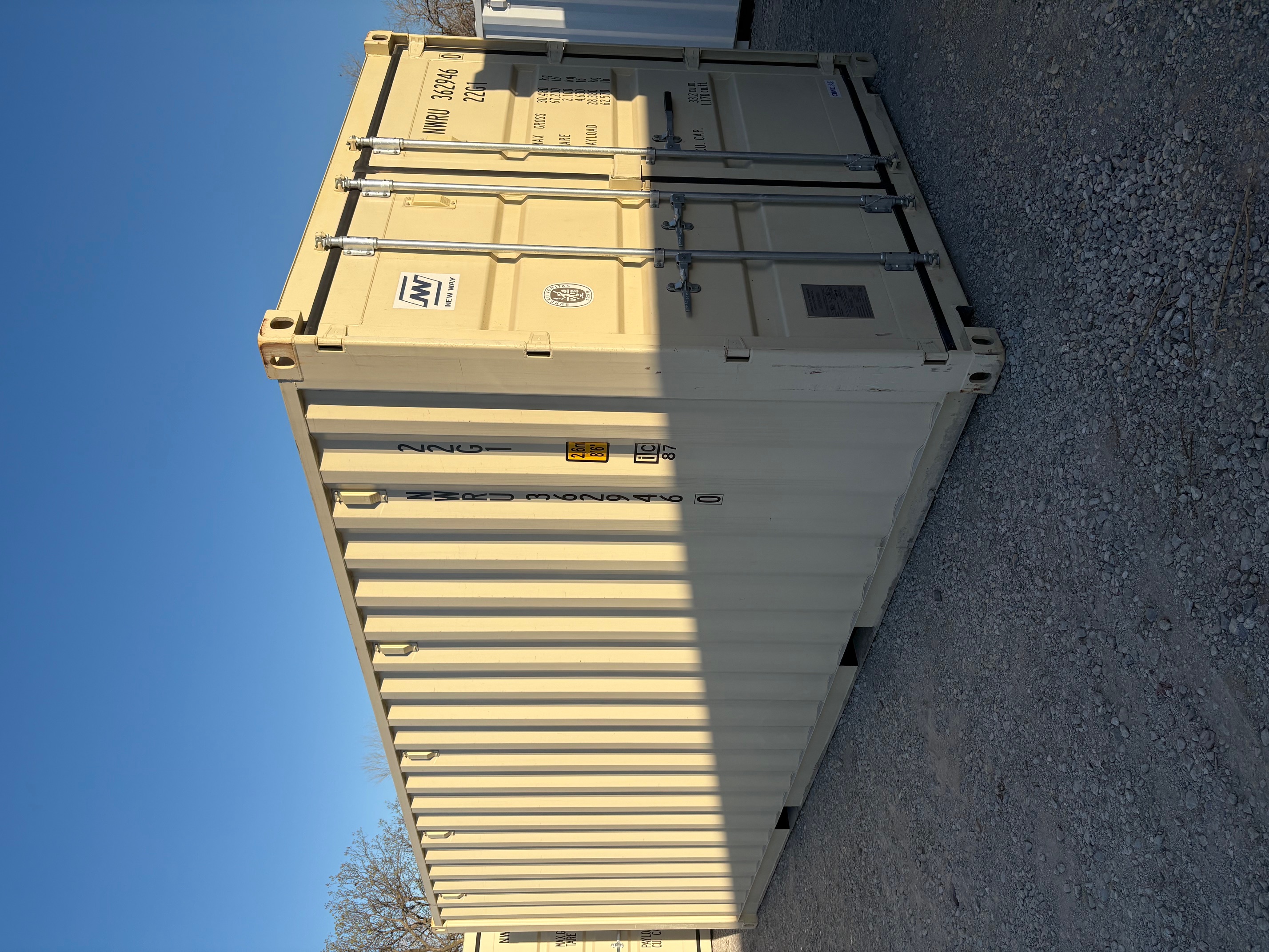 Front corner view of the product