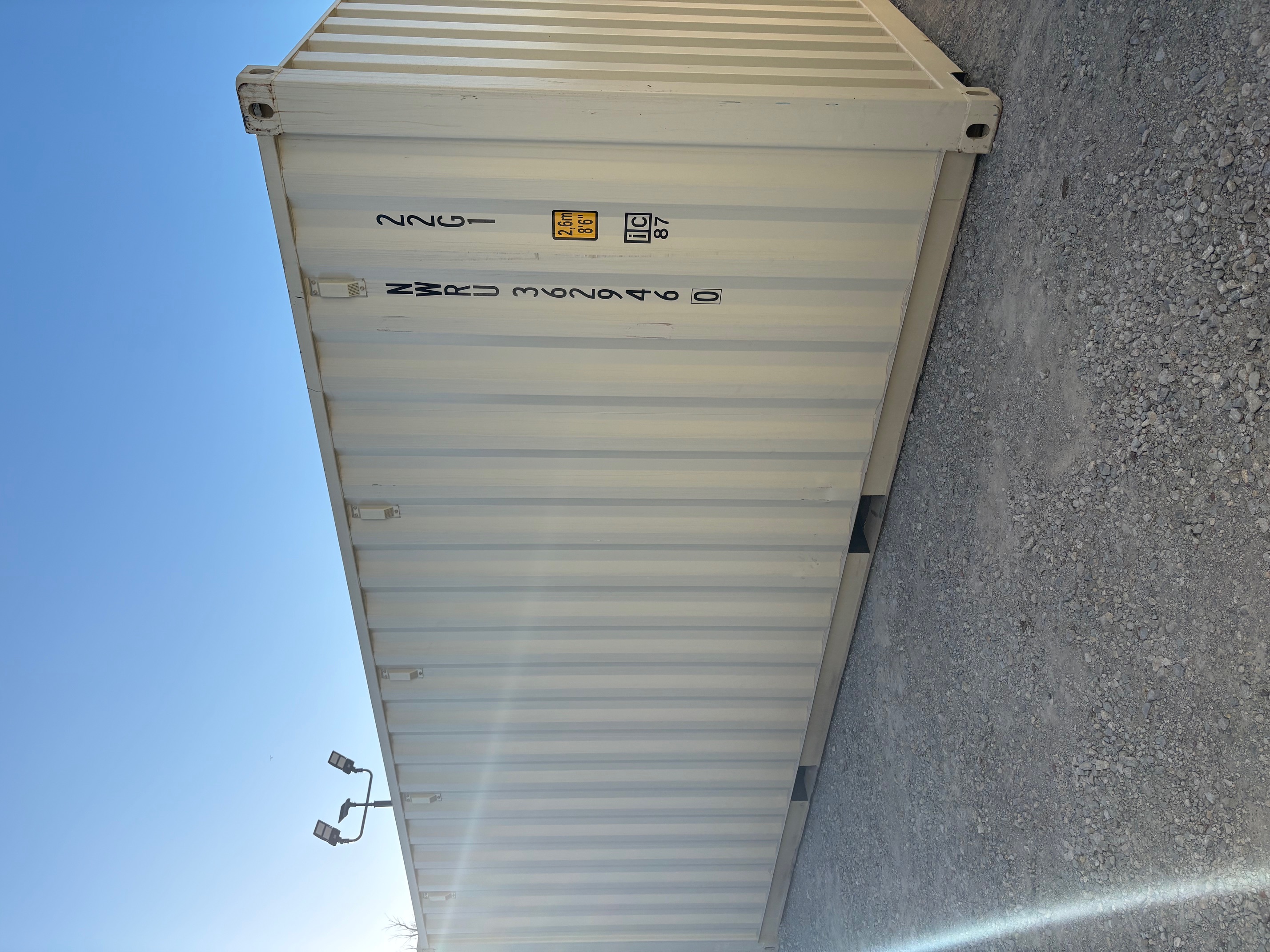 Rear corner view of the product