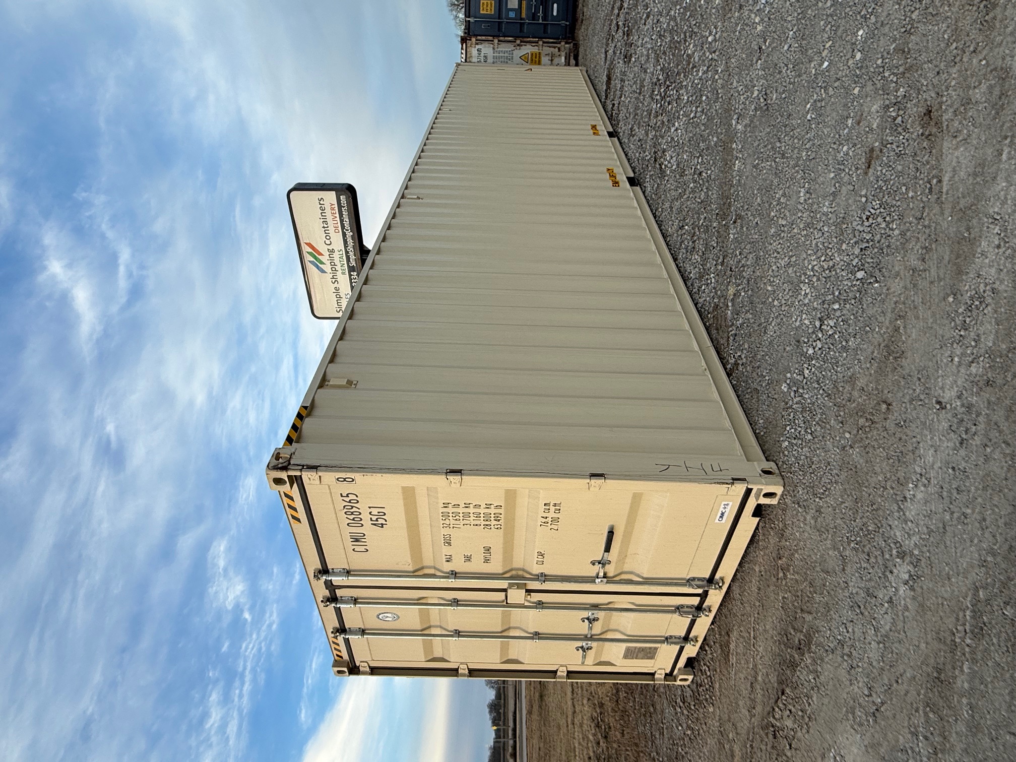 Front corner view of the product