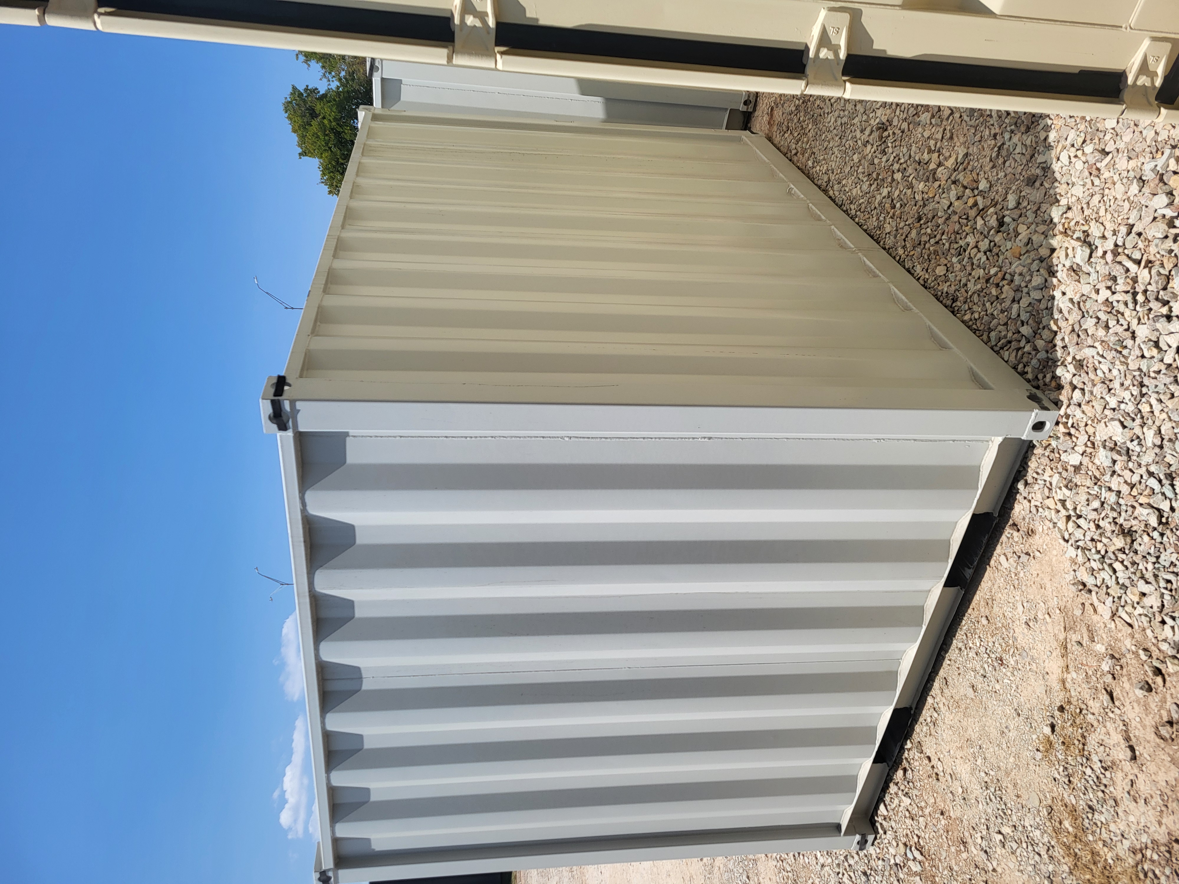 Rear corner view of the product