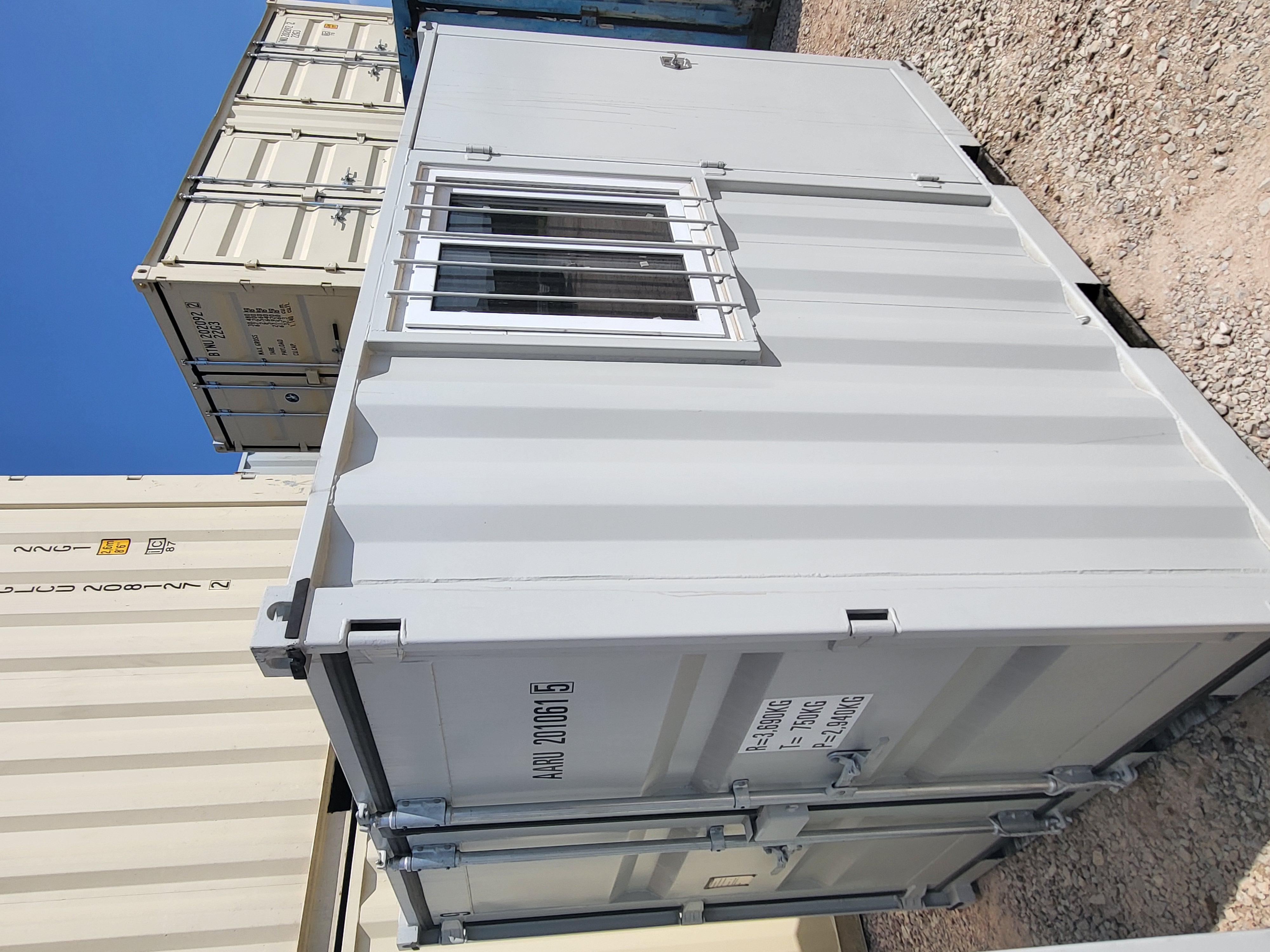 Front corner view of the product