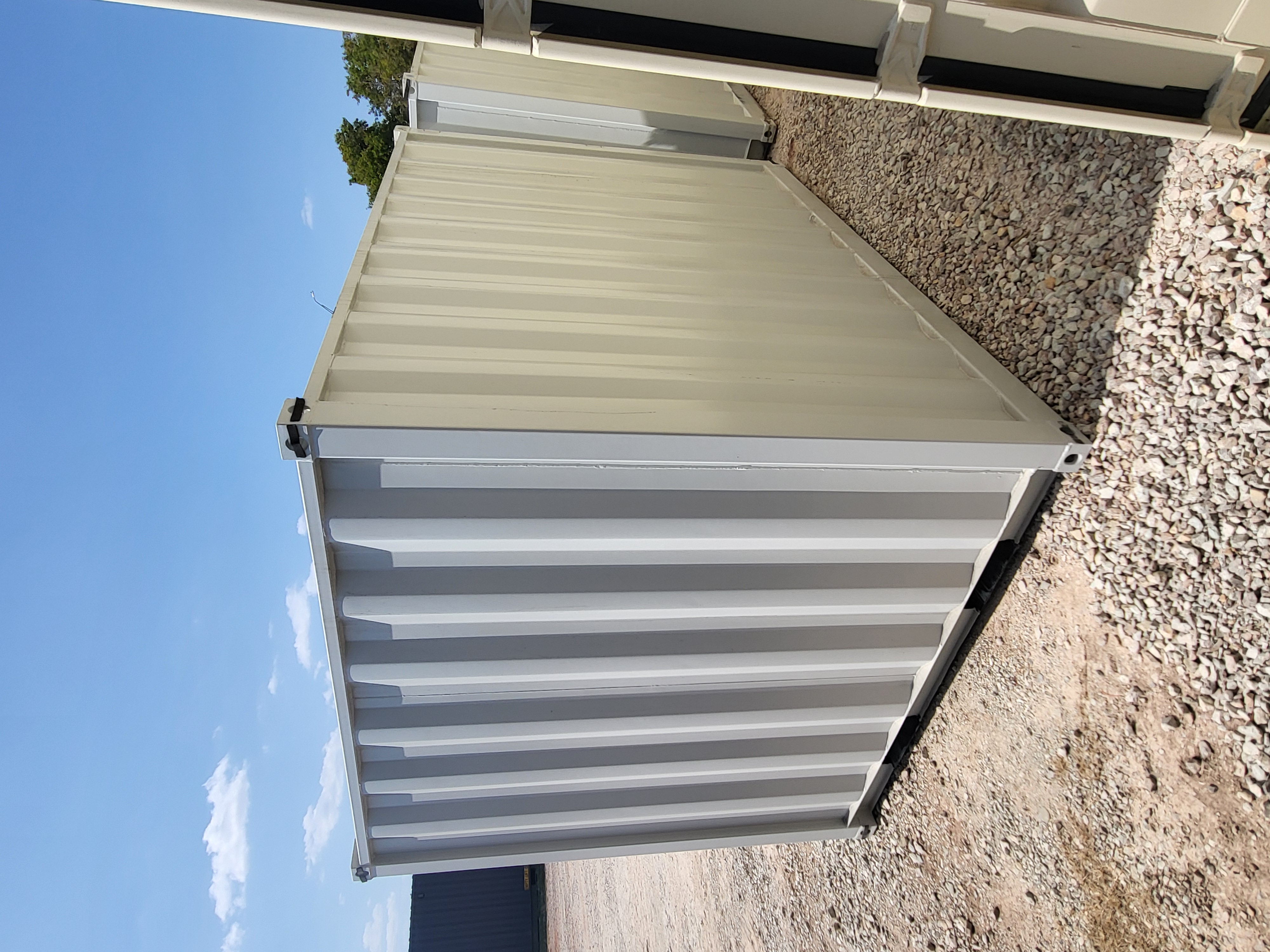 Rear corner view of the product