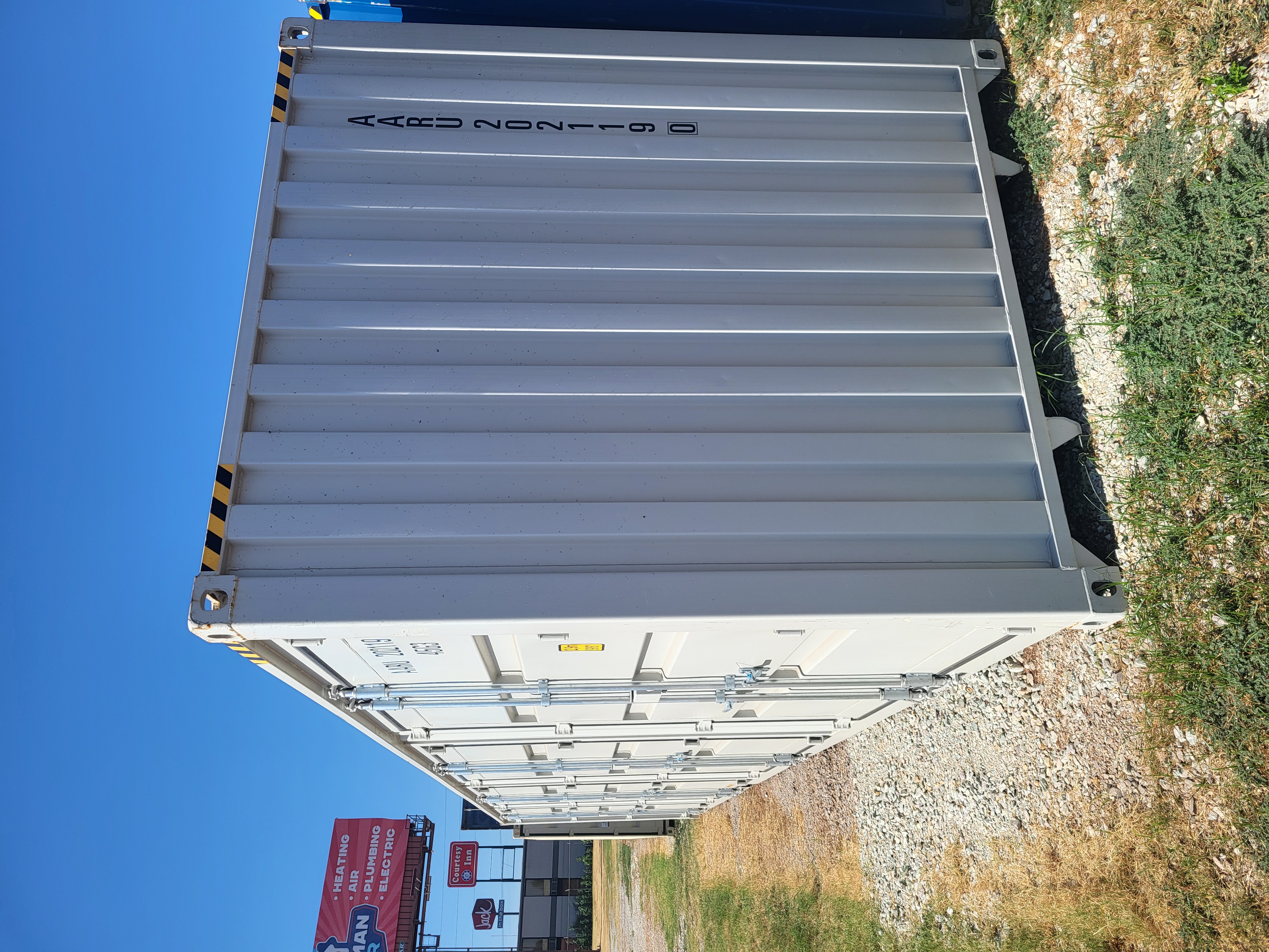 Rear corner view of the product