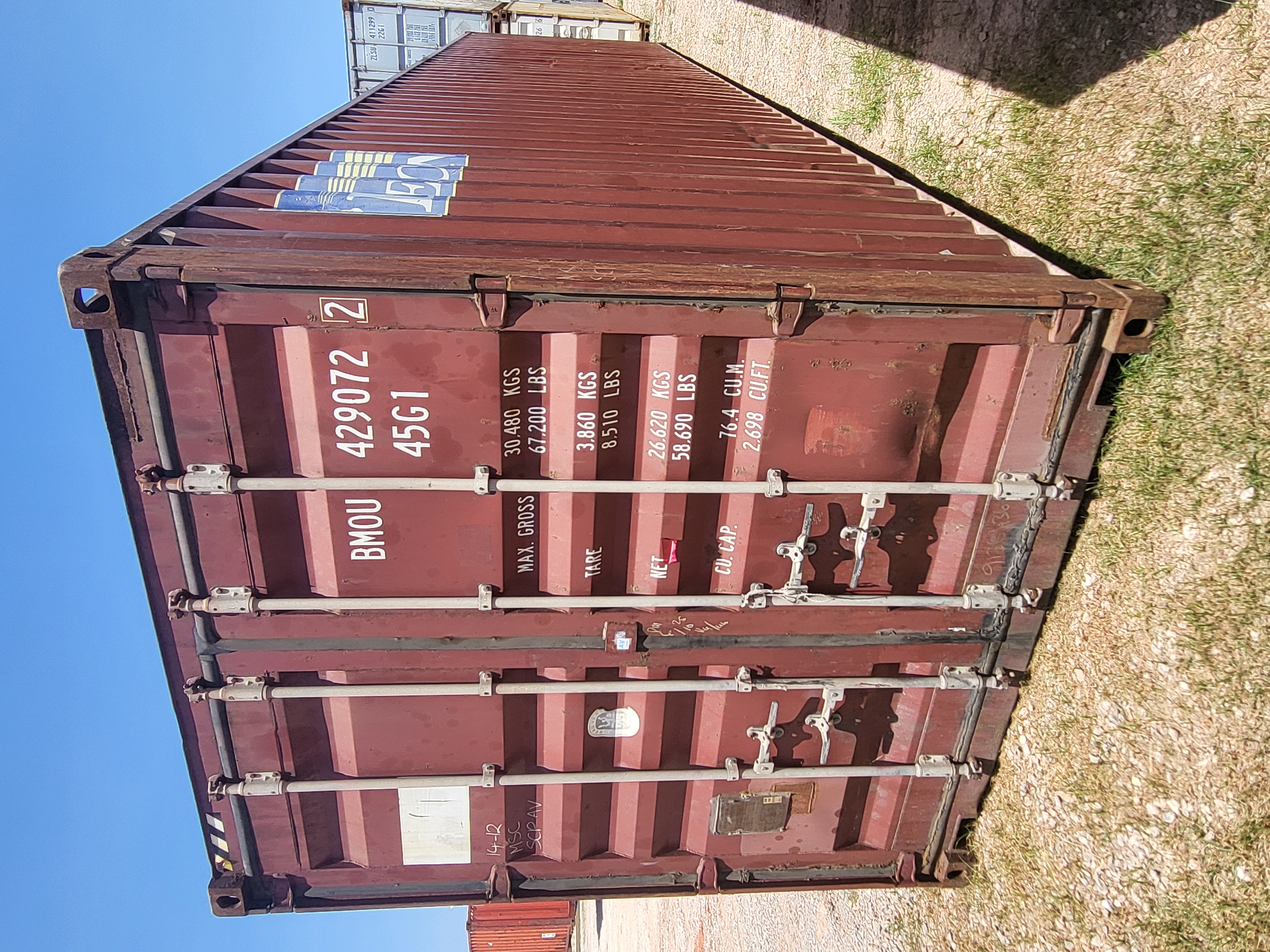 Front corner view of the product