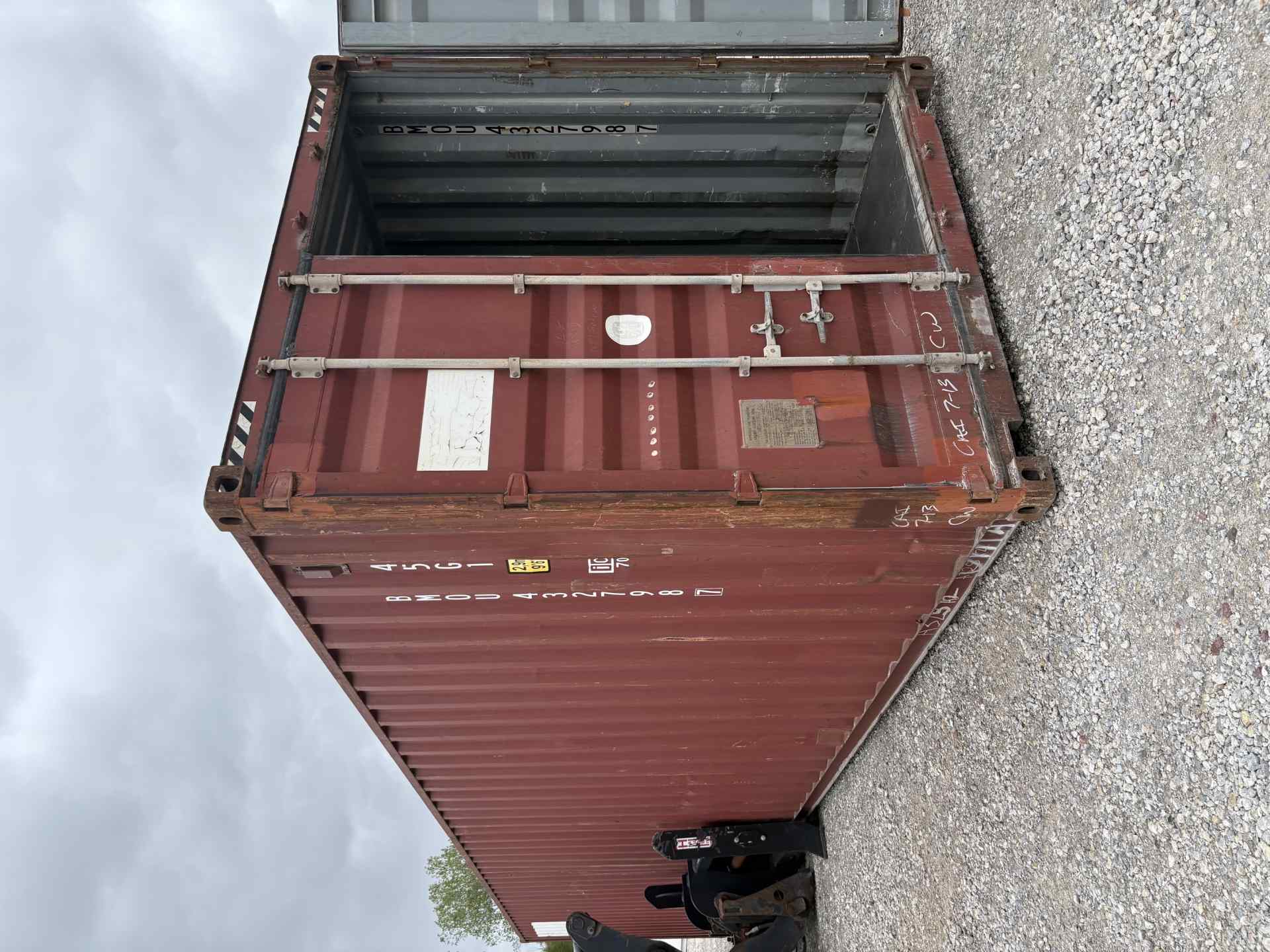Front corner view of the product