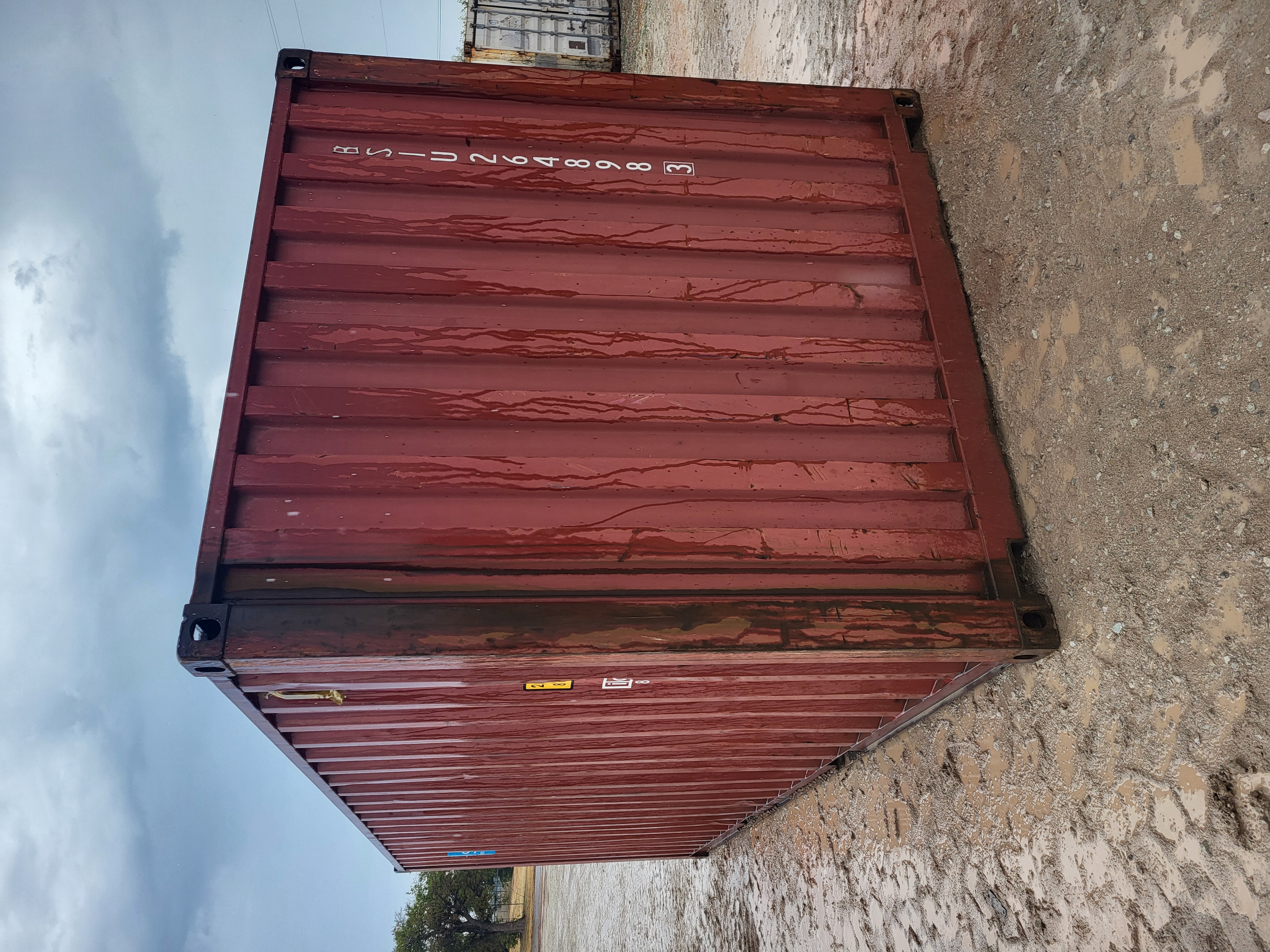 Rear corner view of the product