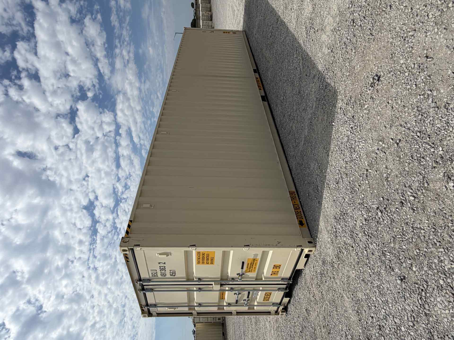 Rear corner view of the product