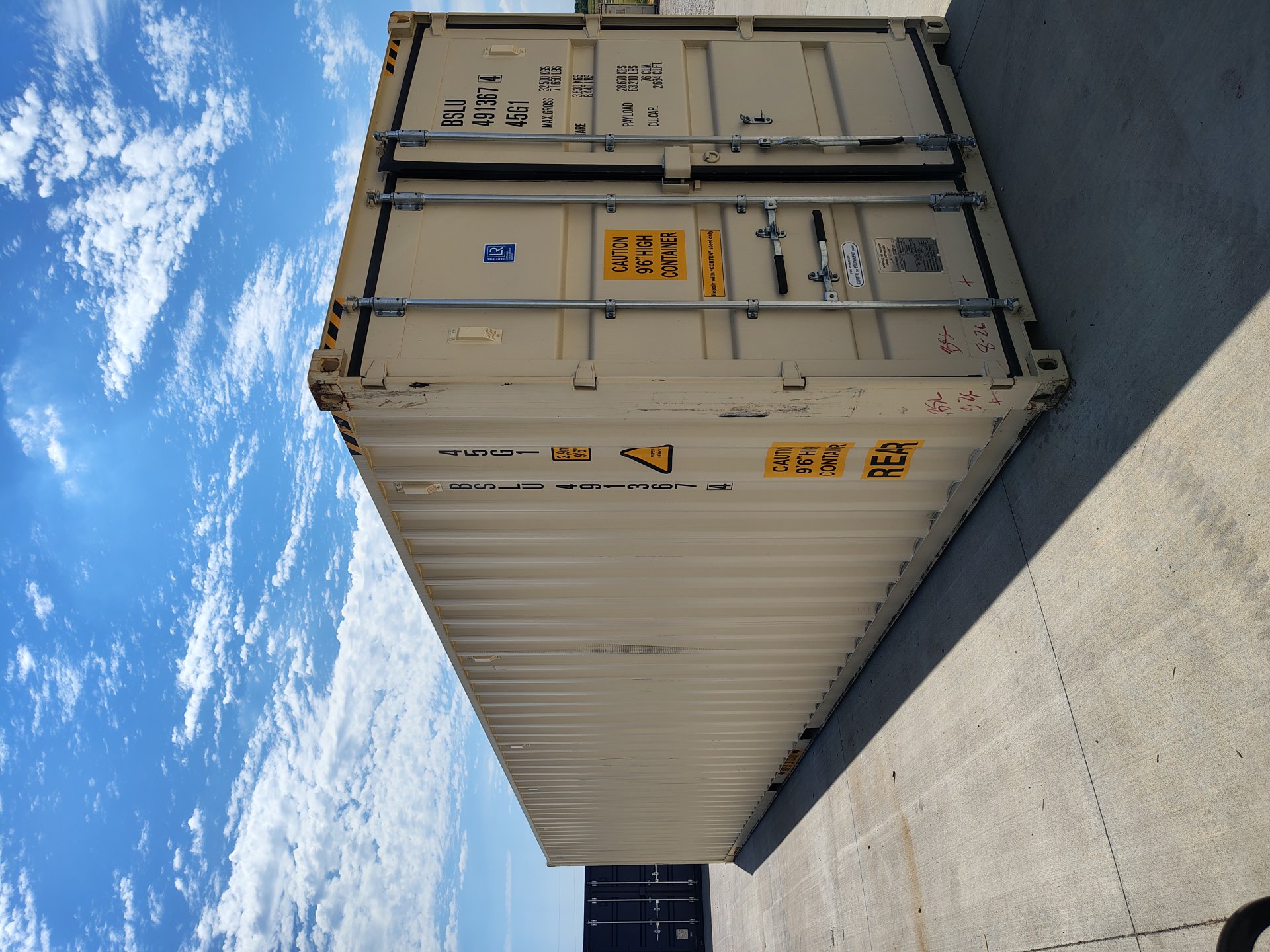 Front corner view of the product