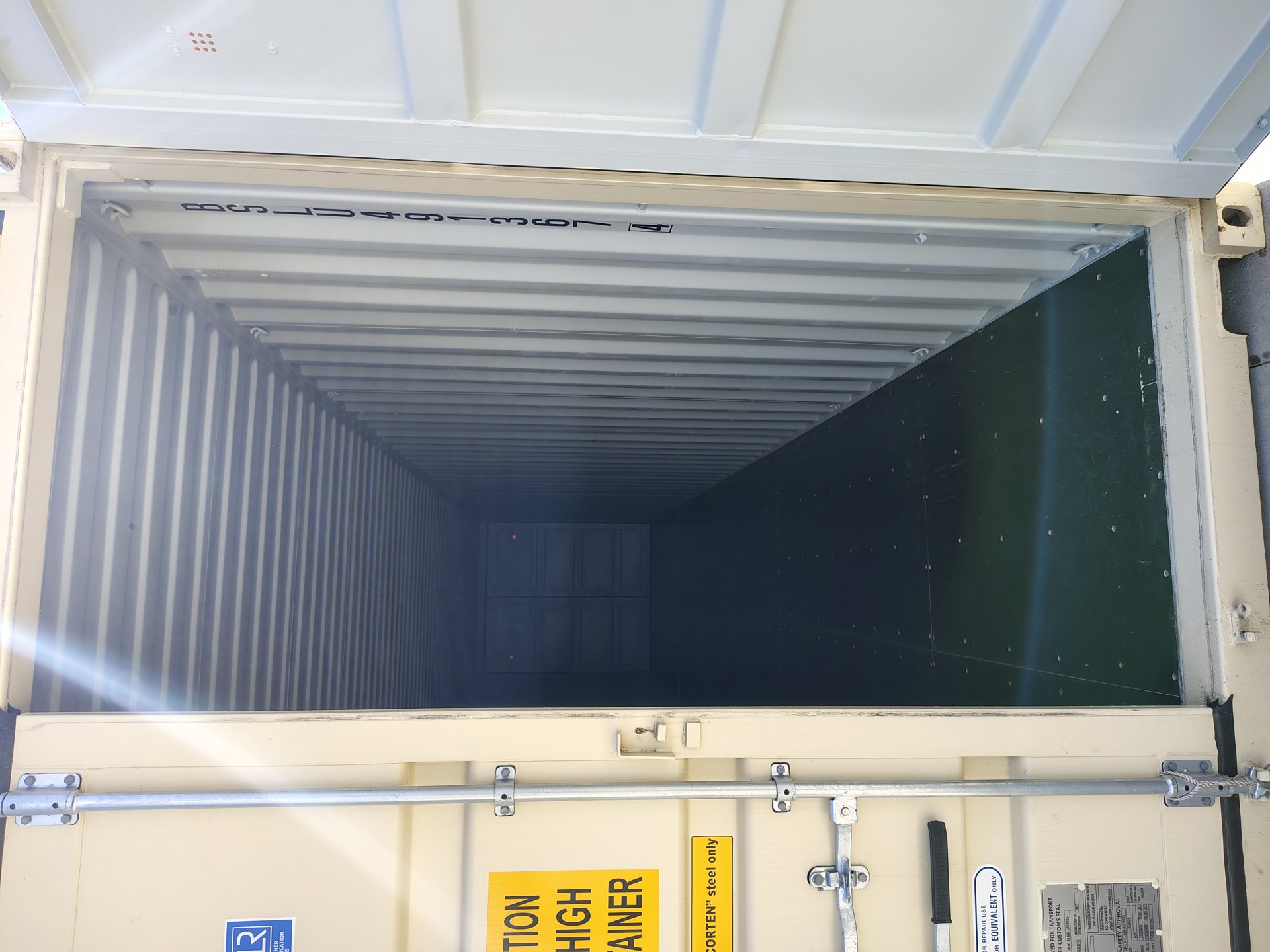 Interior view of the product