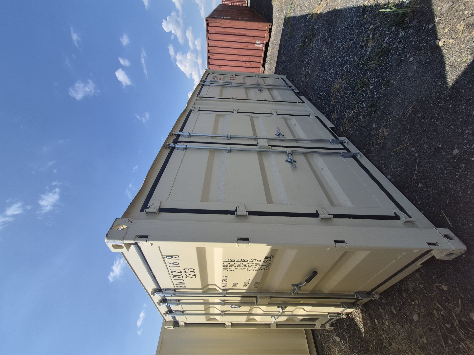 Rear corner view of the product