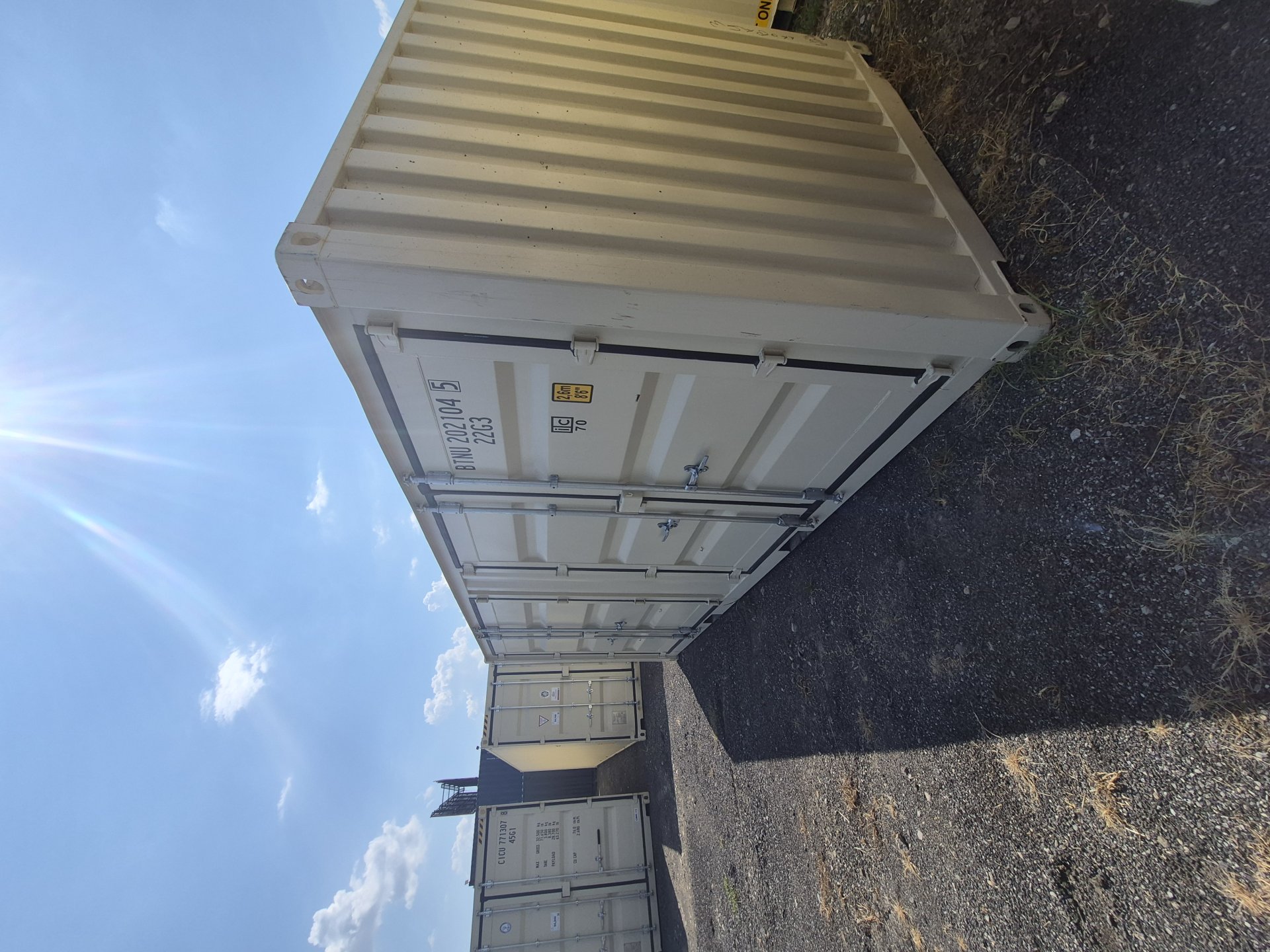 Front corner view of the product
