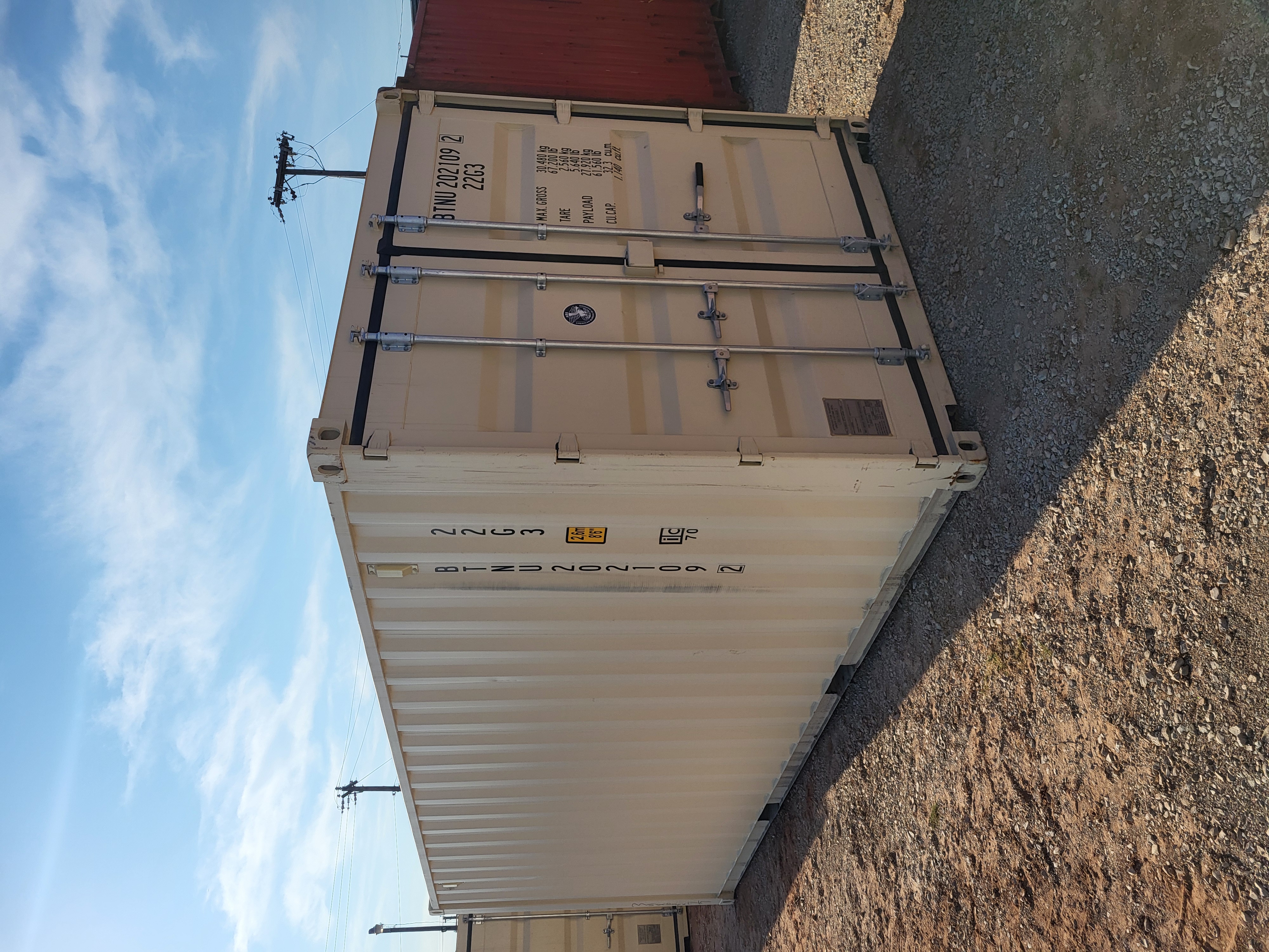Front corner view of the product