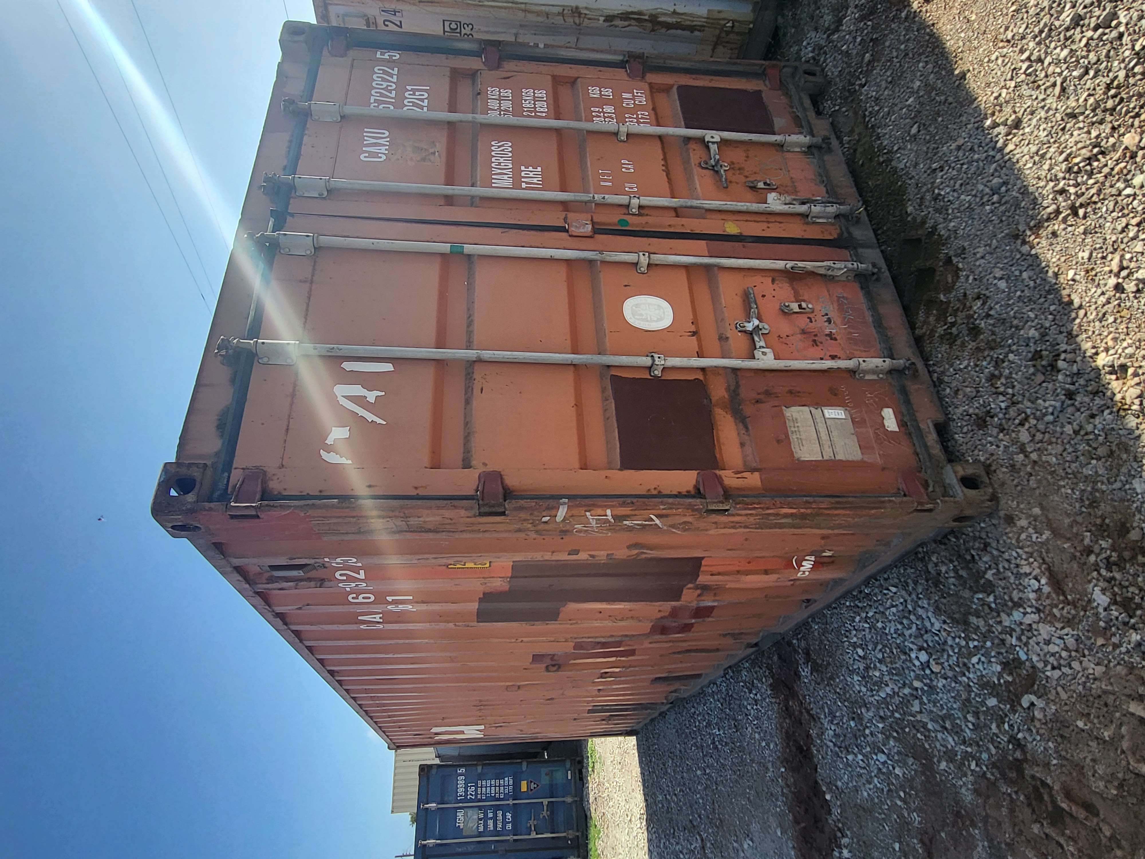 Front corner view of the product