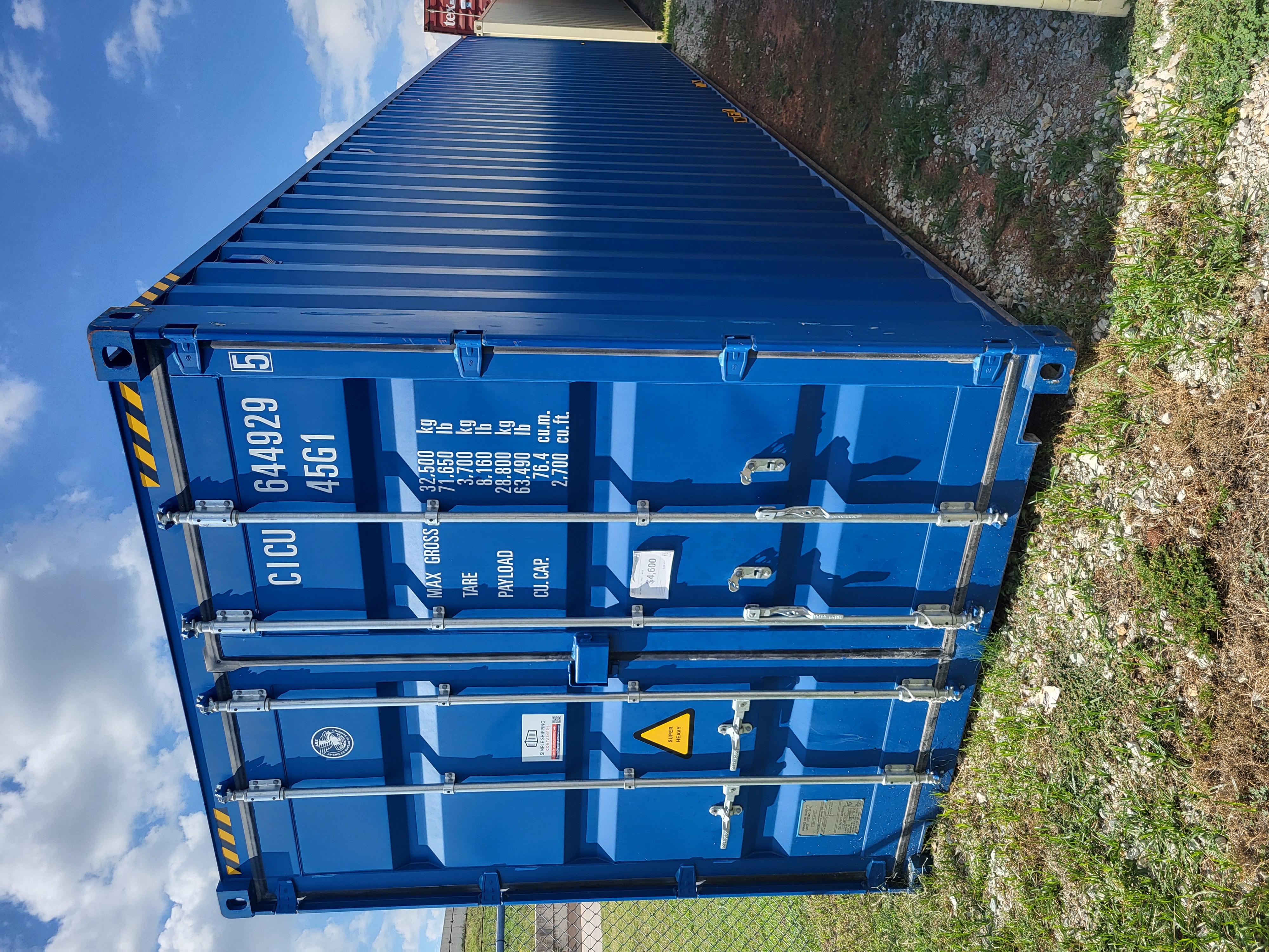Front corner view of the product