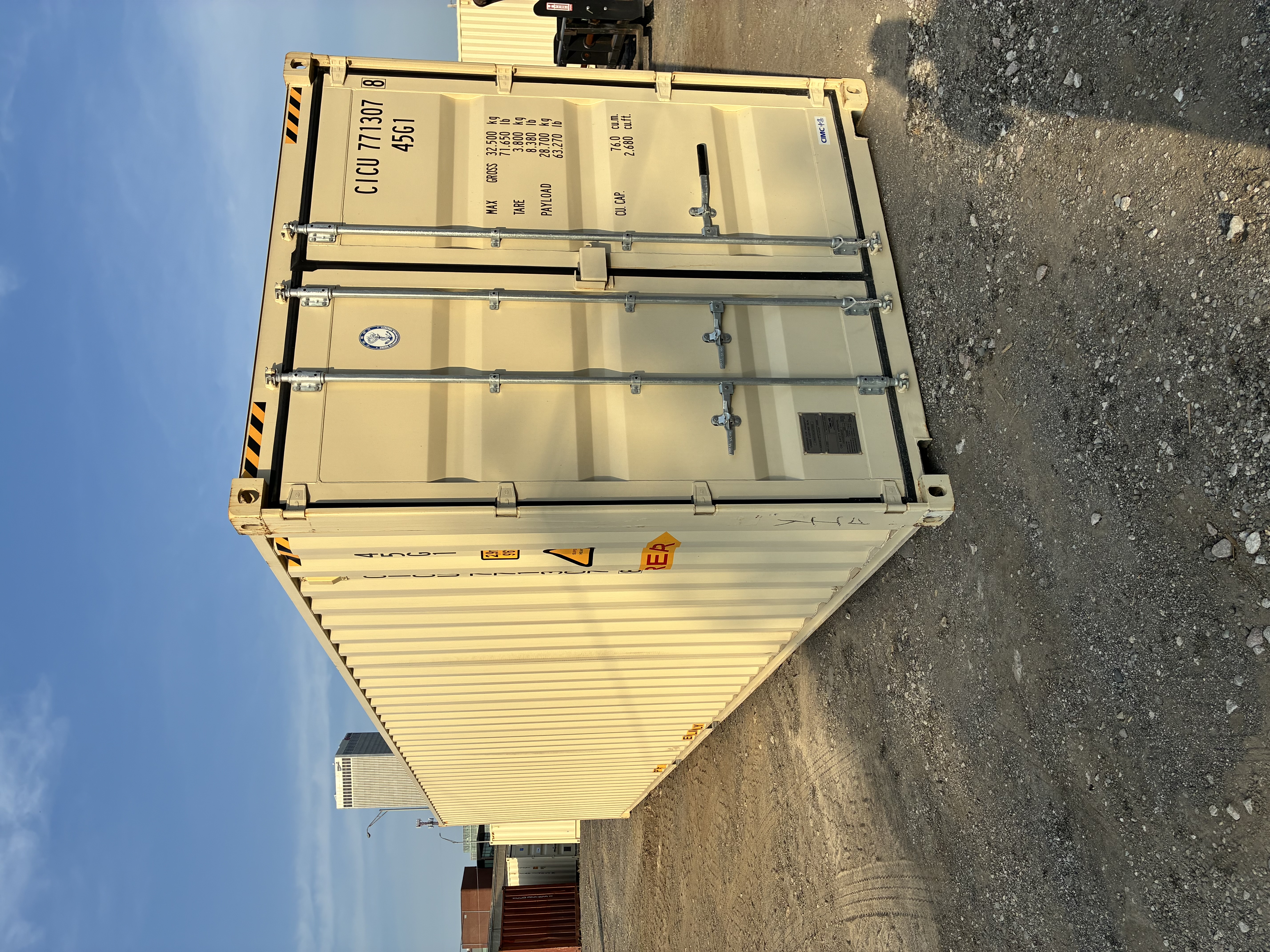 Front corner view of the product