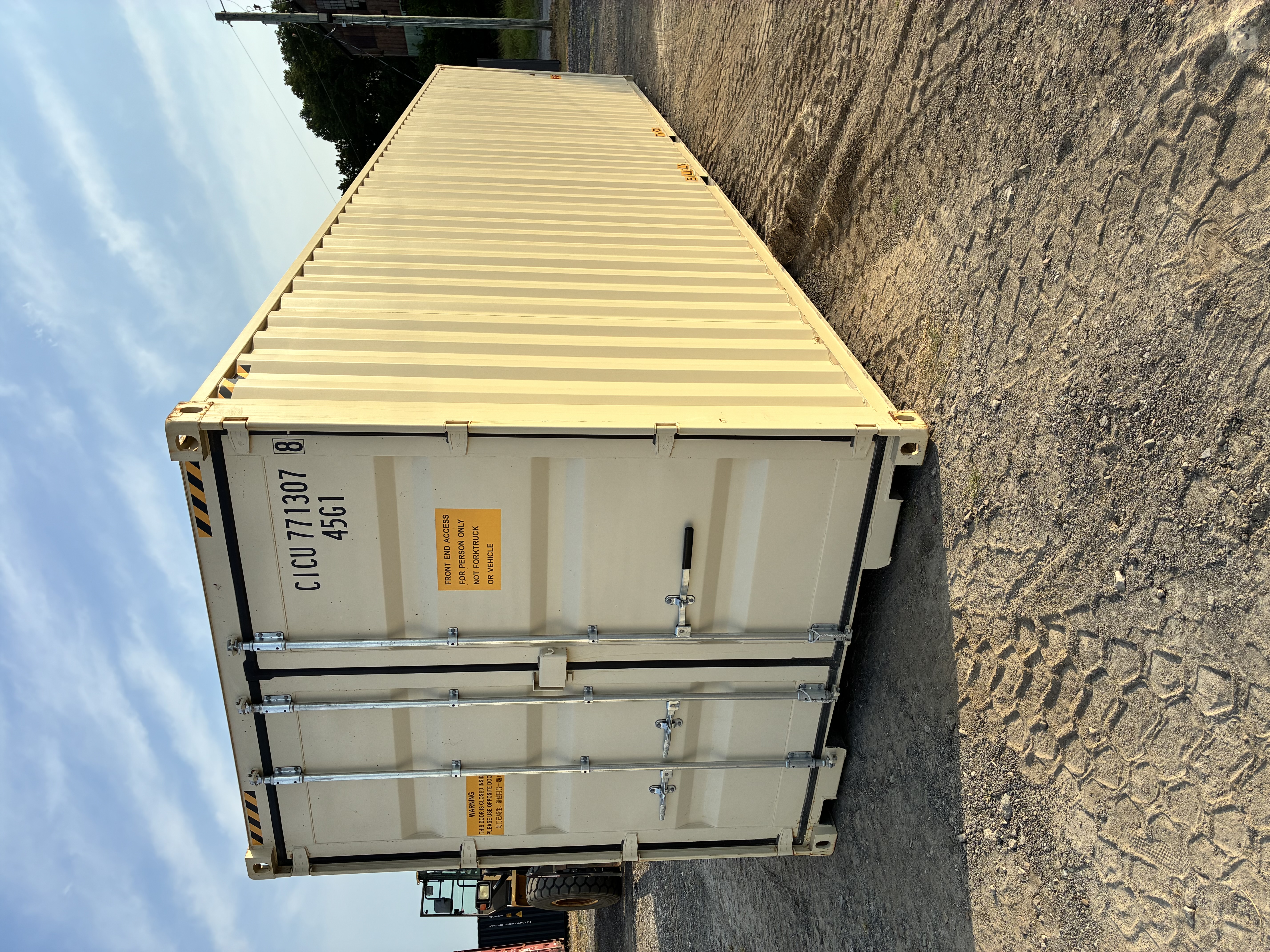 Rear corner view of the product