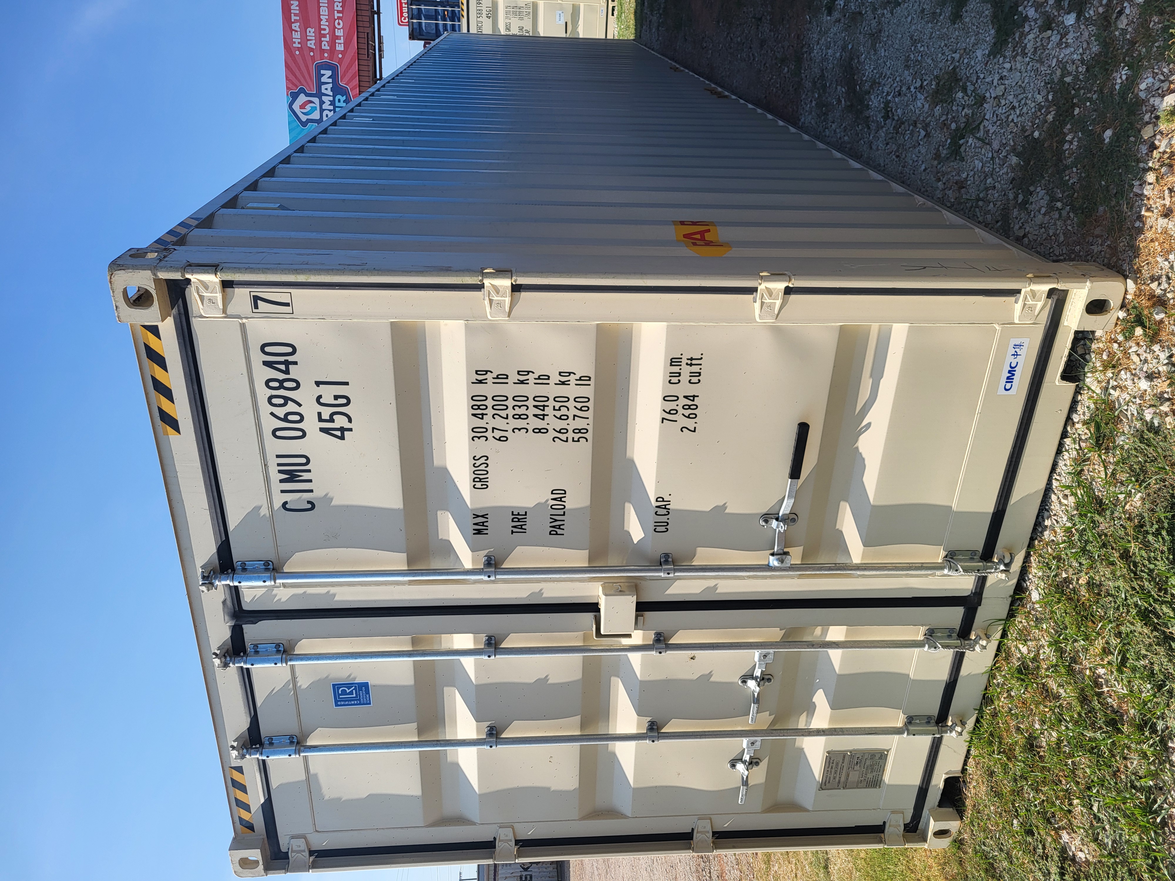 Front corner view of the product