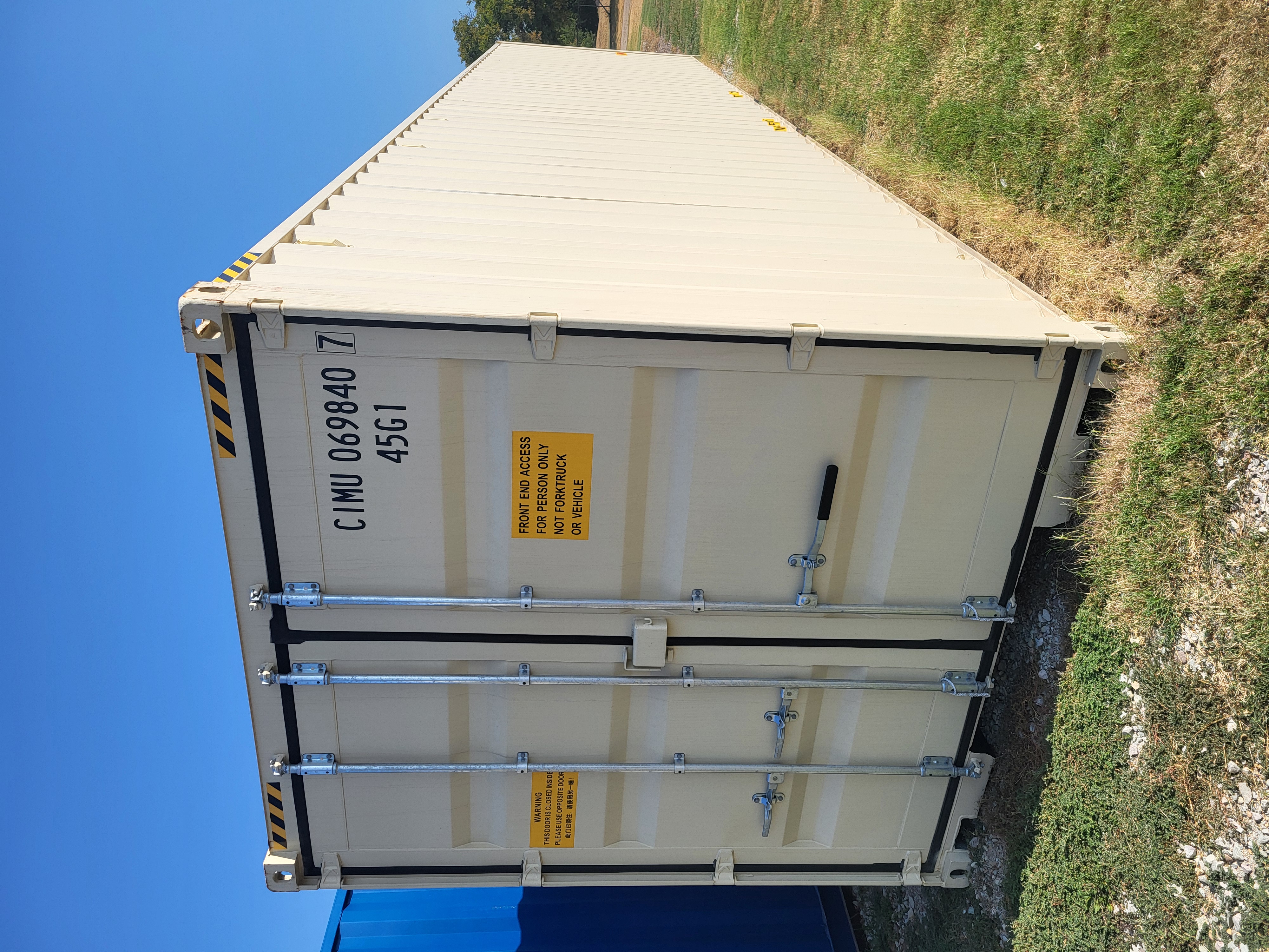 Rear corner view of the product
