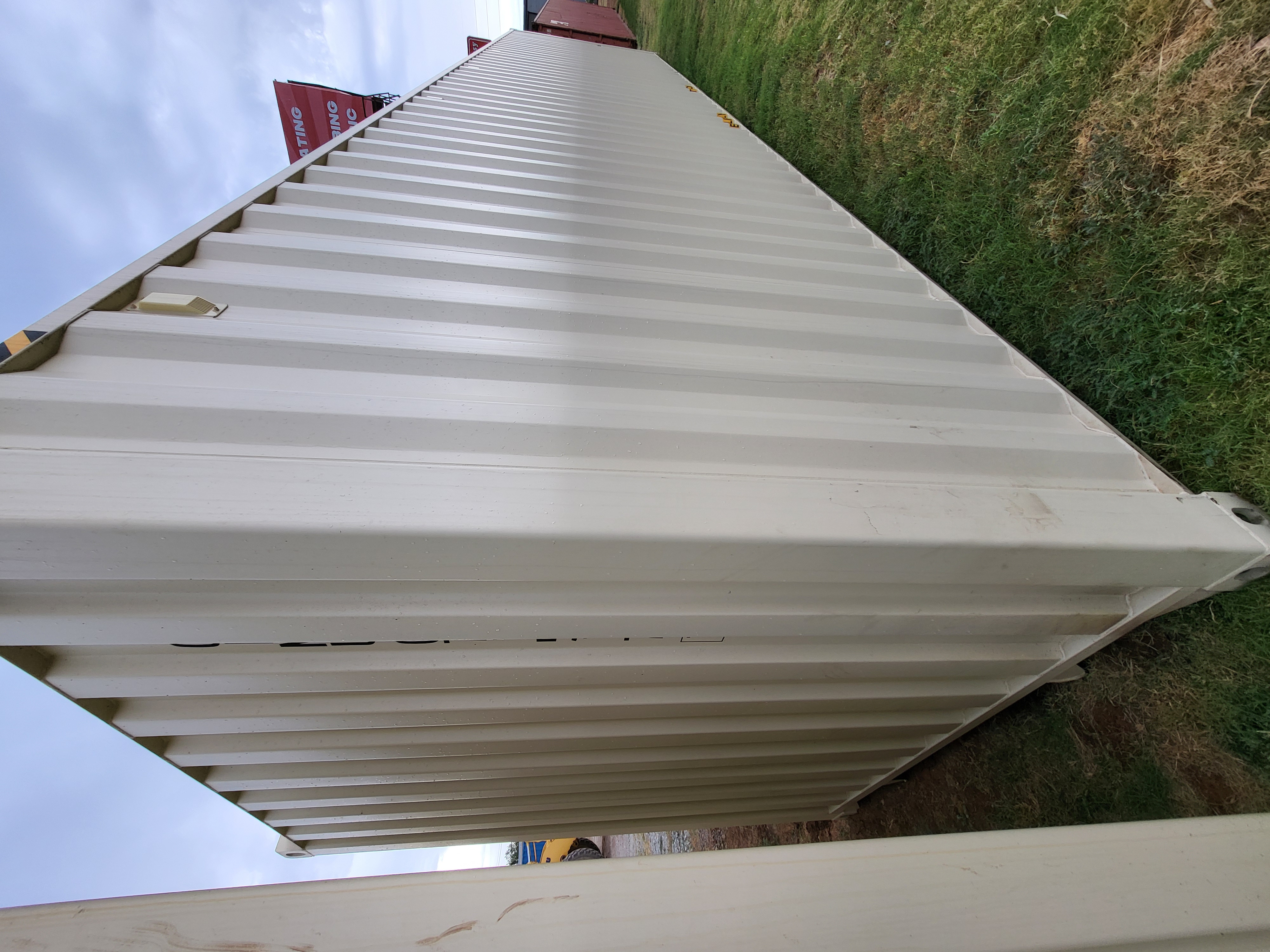 Rear corner view of the product