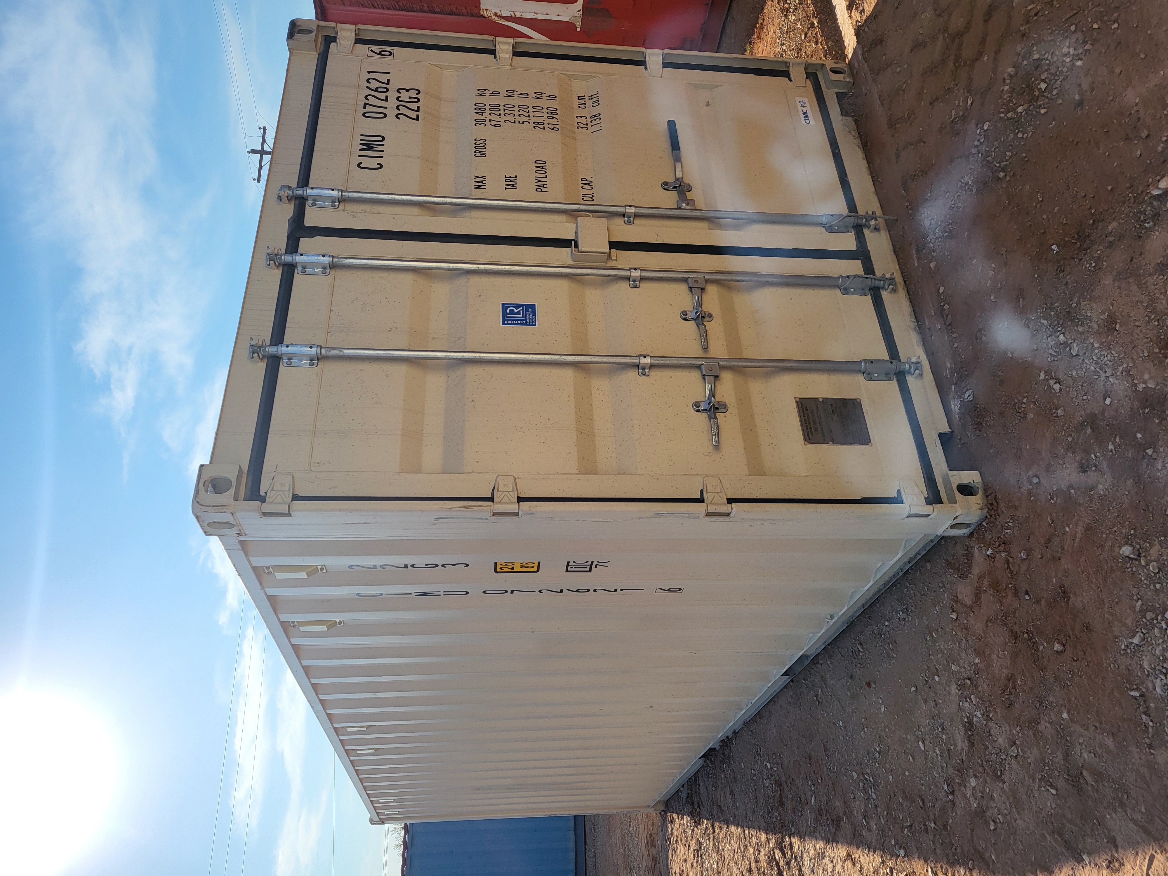 Front corner view of the product