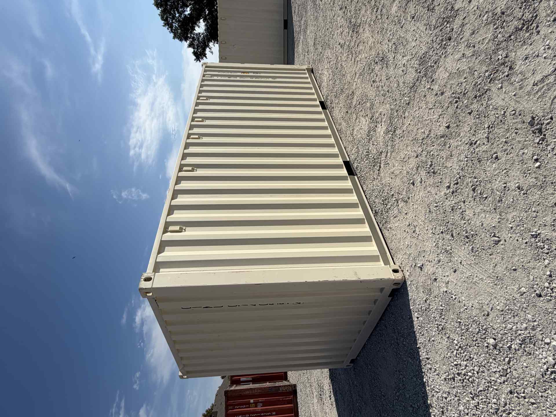 Rear corner view of the product