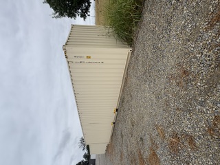 Rear corner view of the product