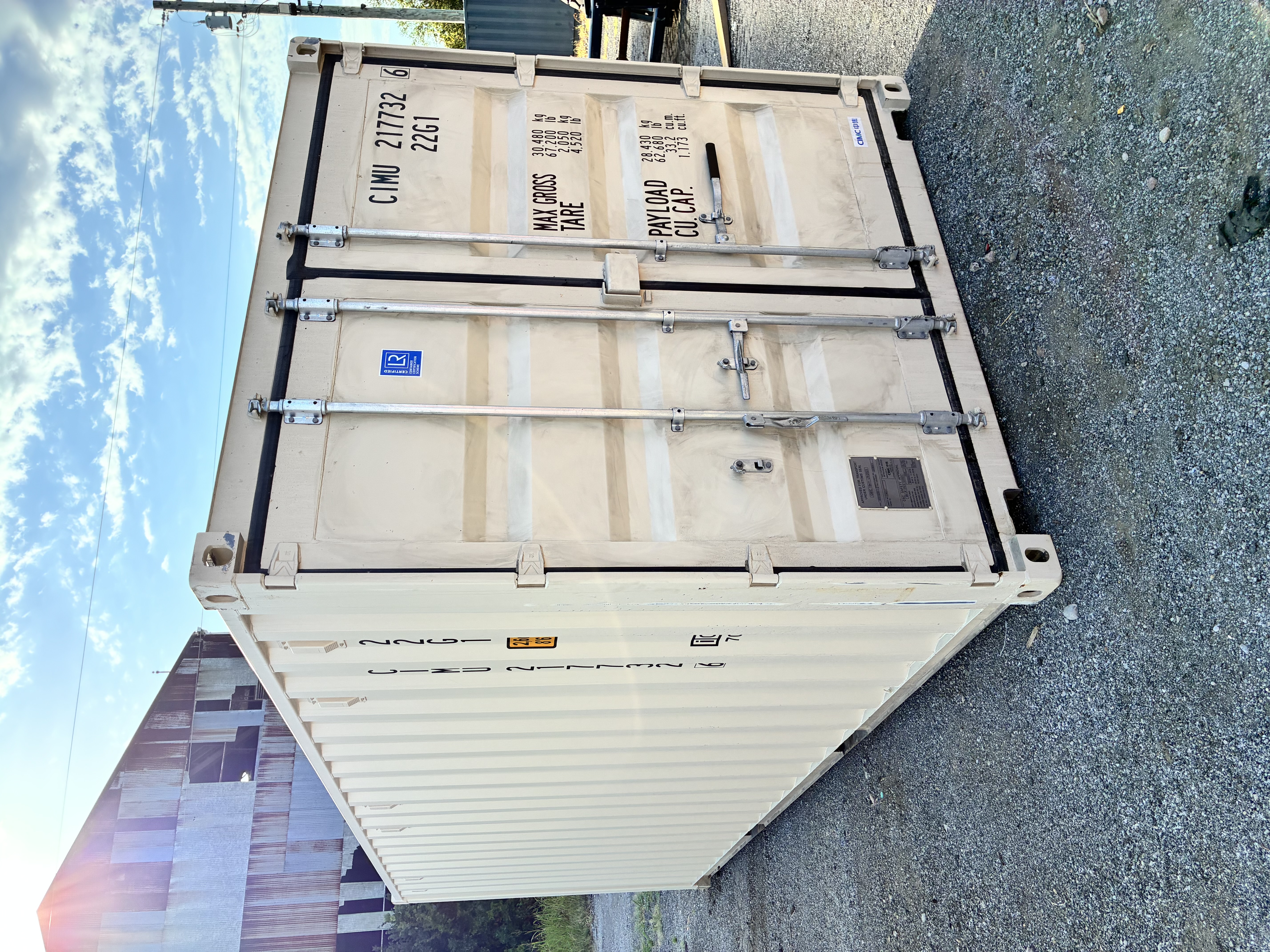Front corner view of the product