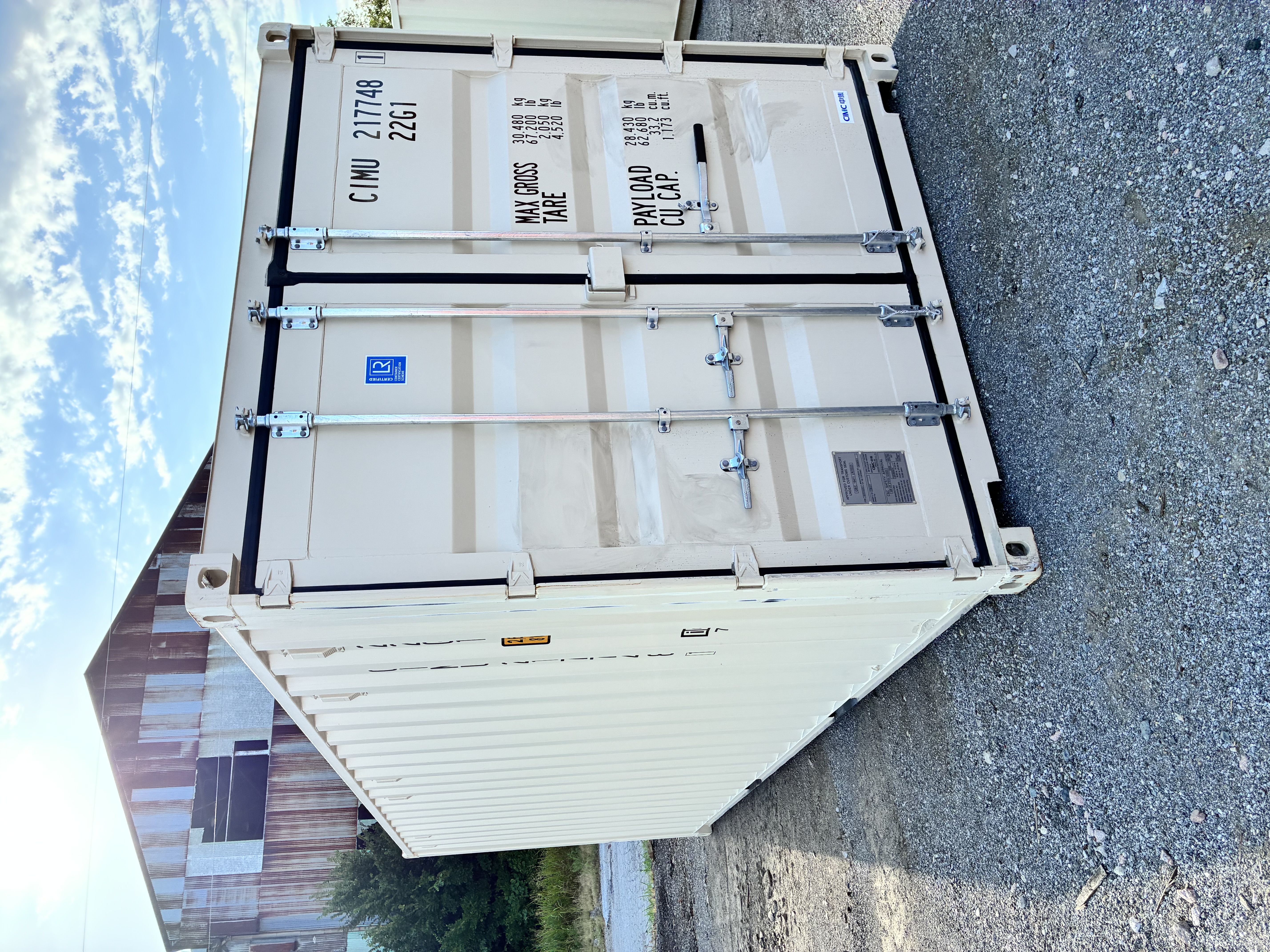 Front corner view of the product