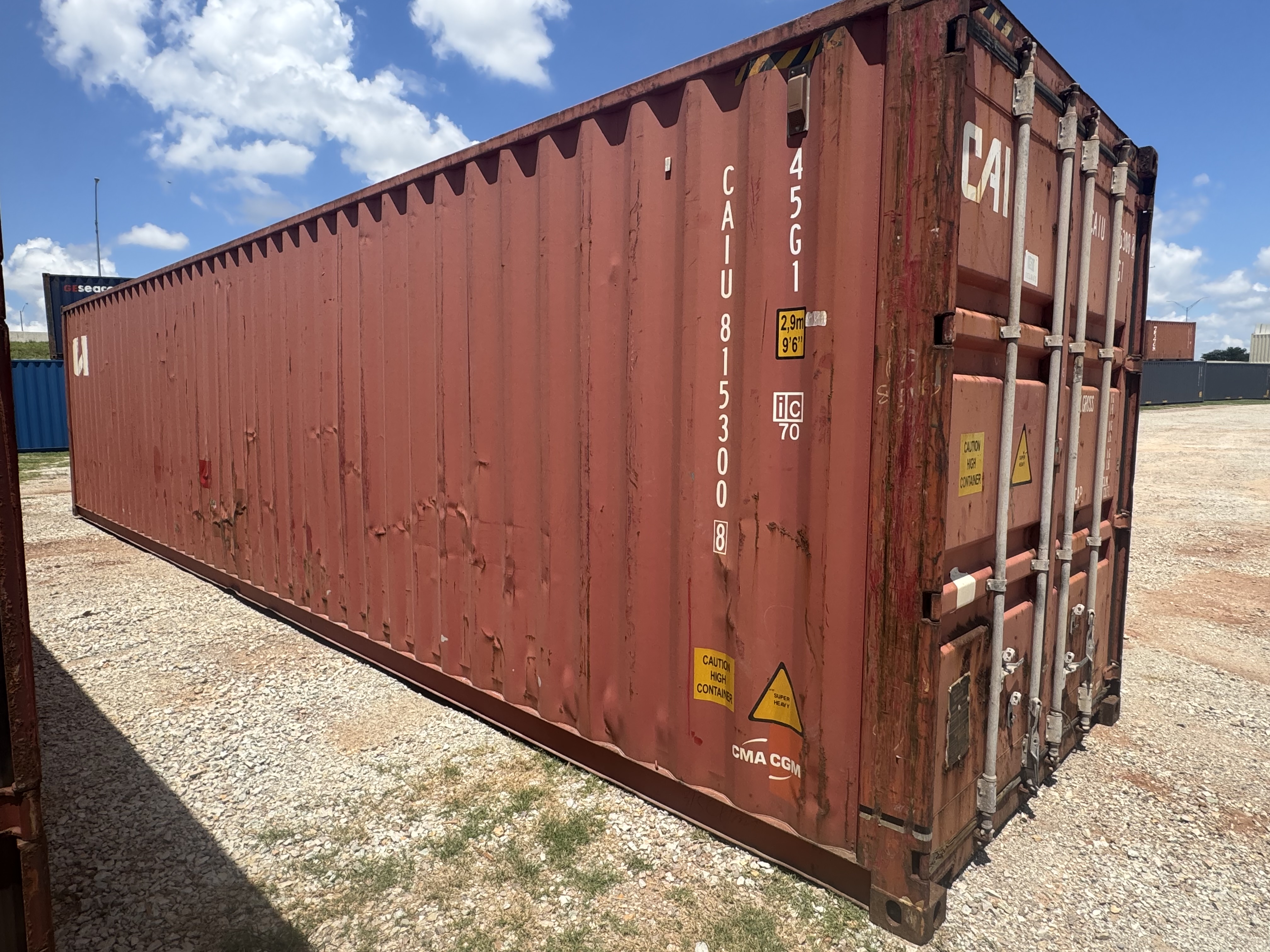 Front corner view of the product