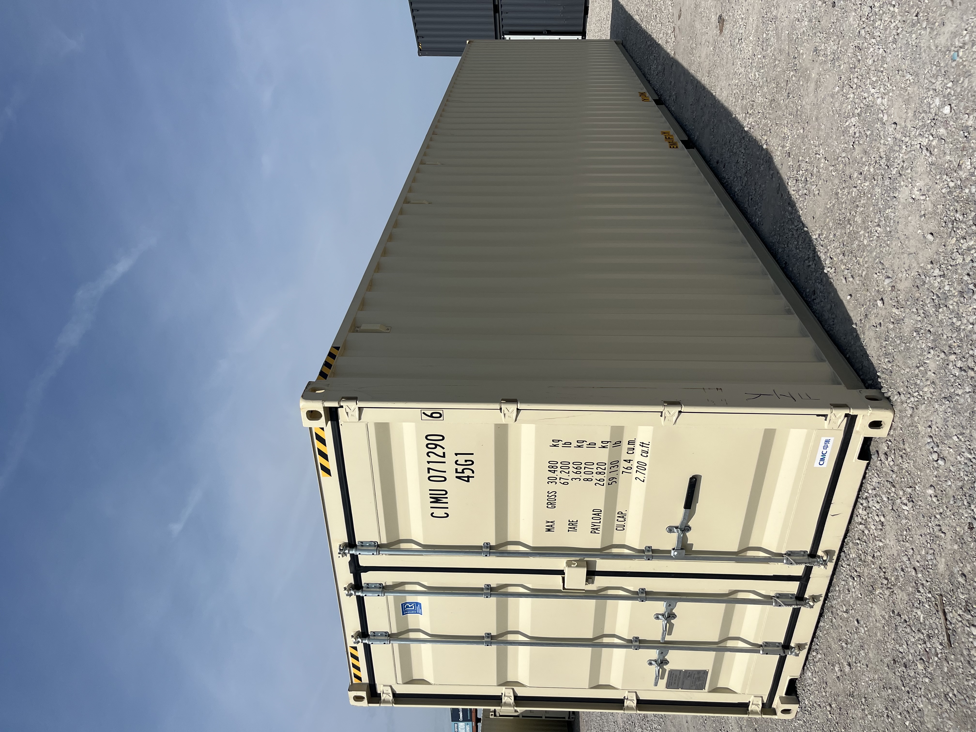 Front corner view of the product