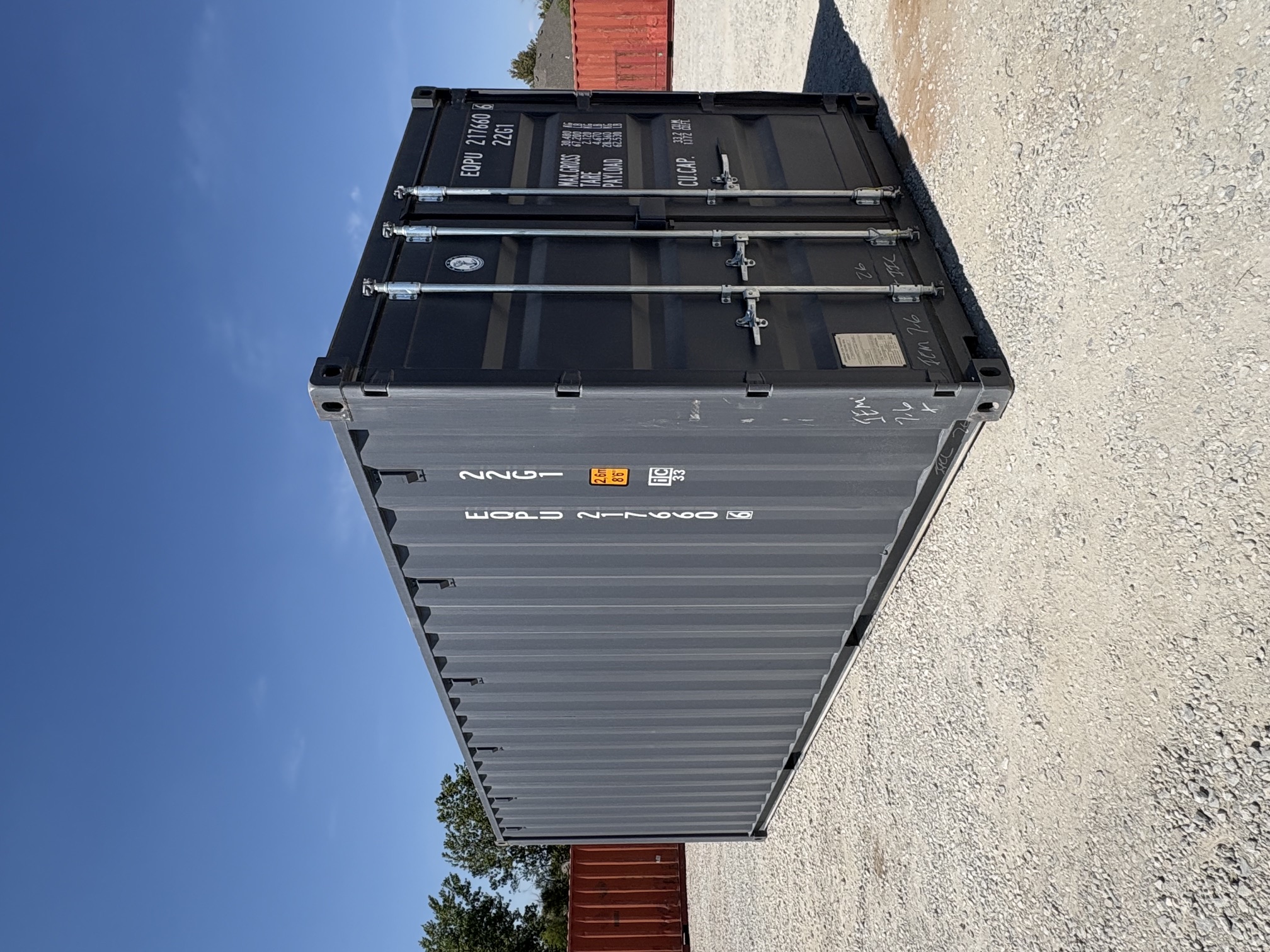 Front corner view of the product