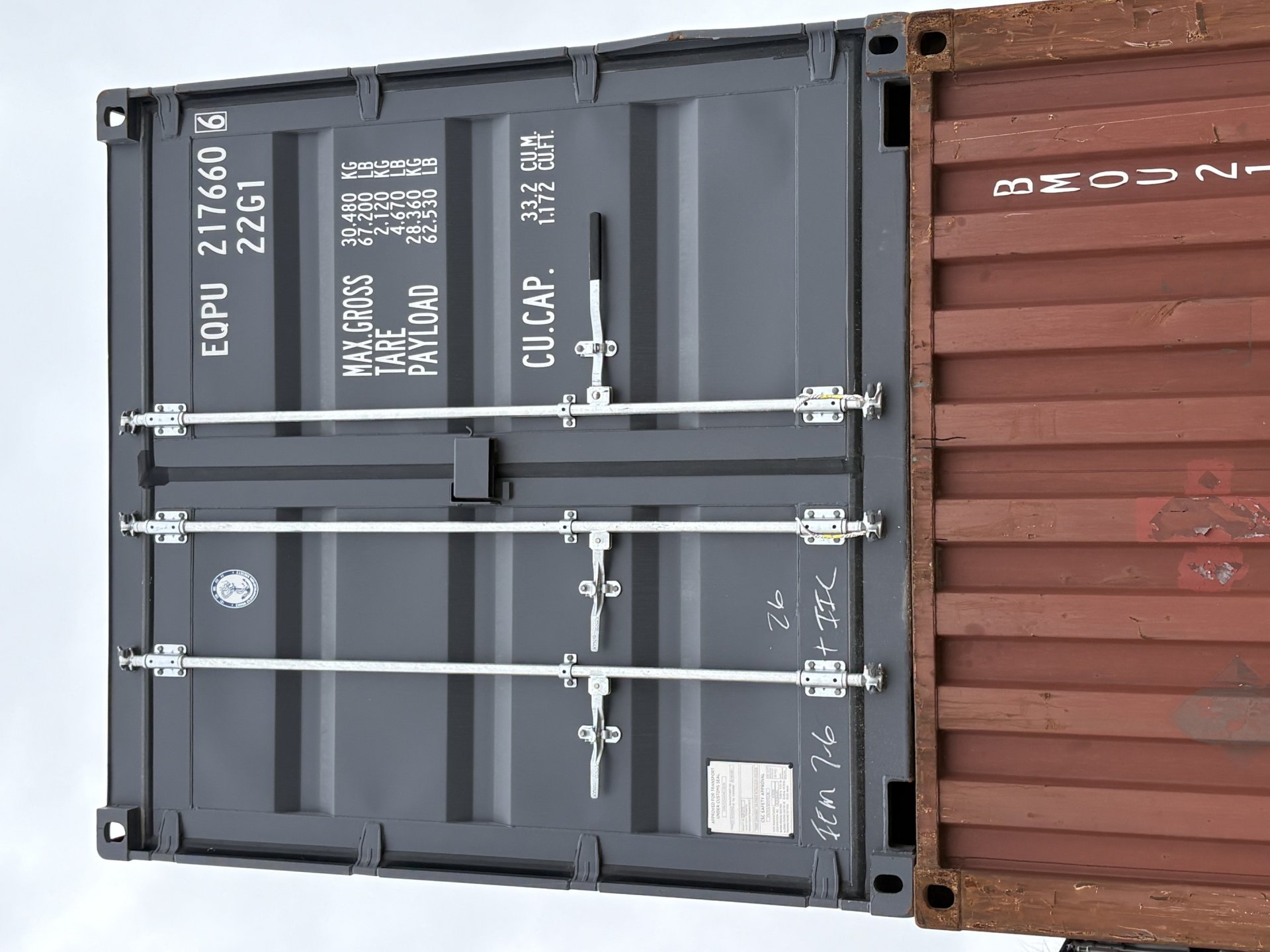 Front corner view of the product