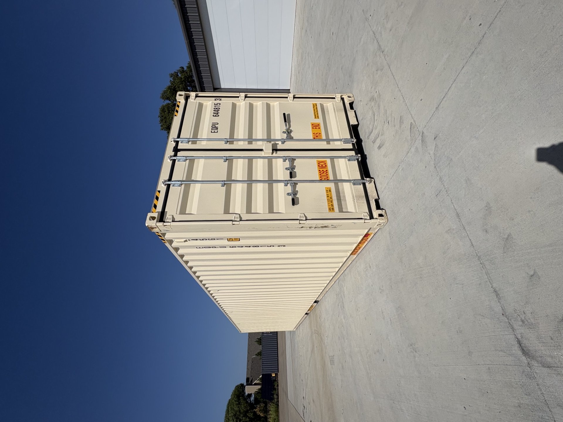 Rear corner view of the product