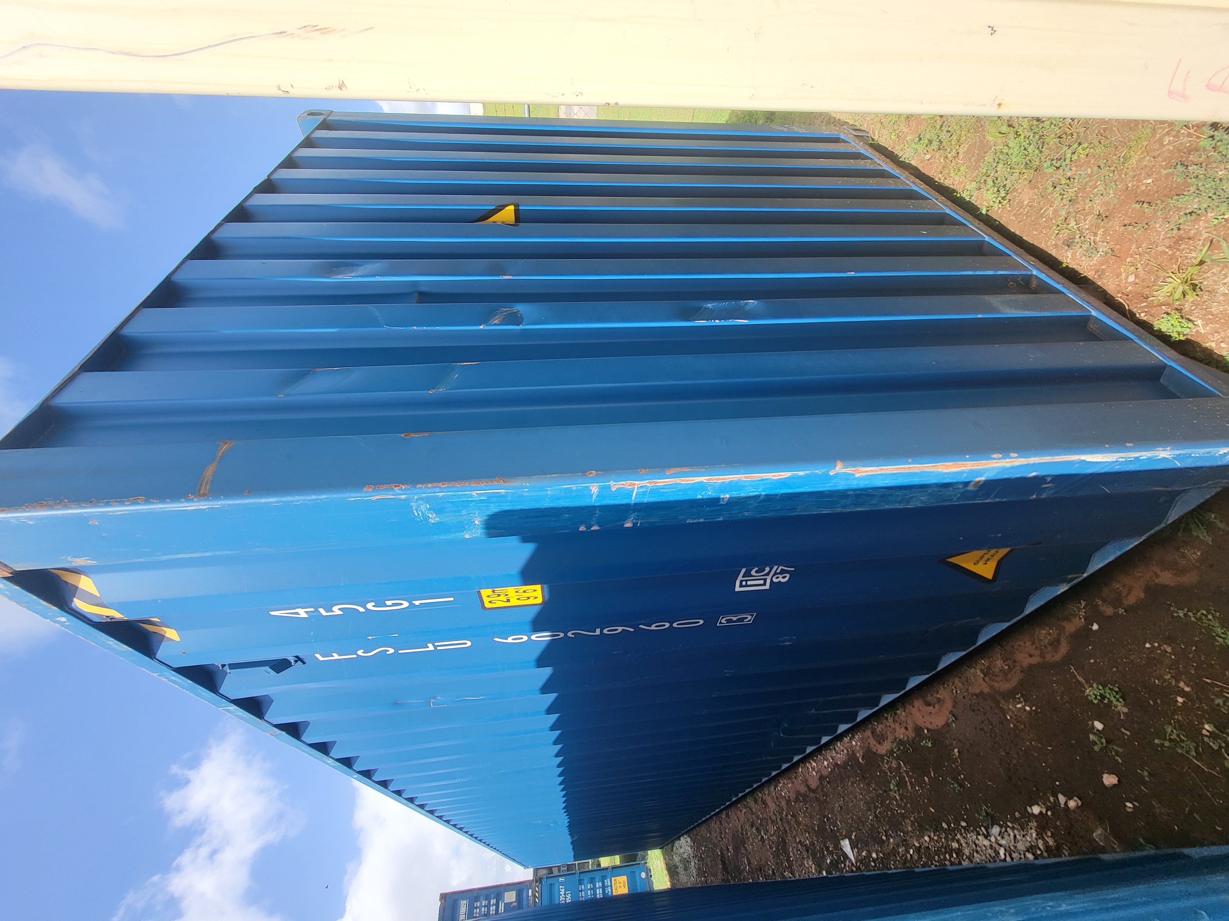 Rear corner view of the product