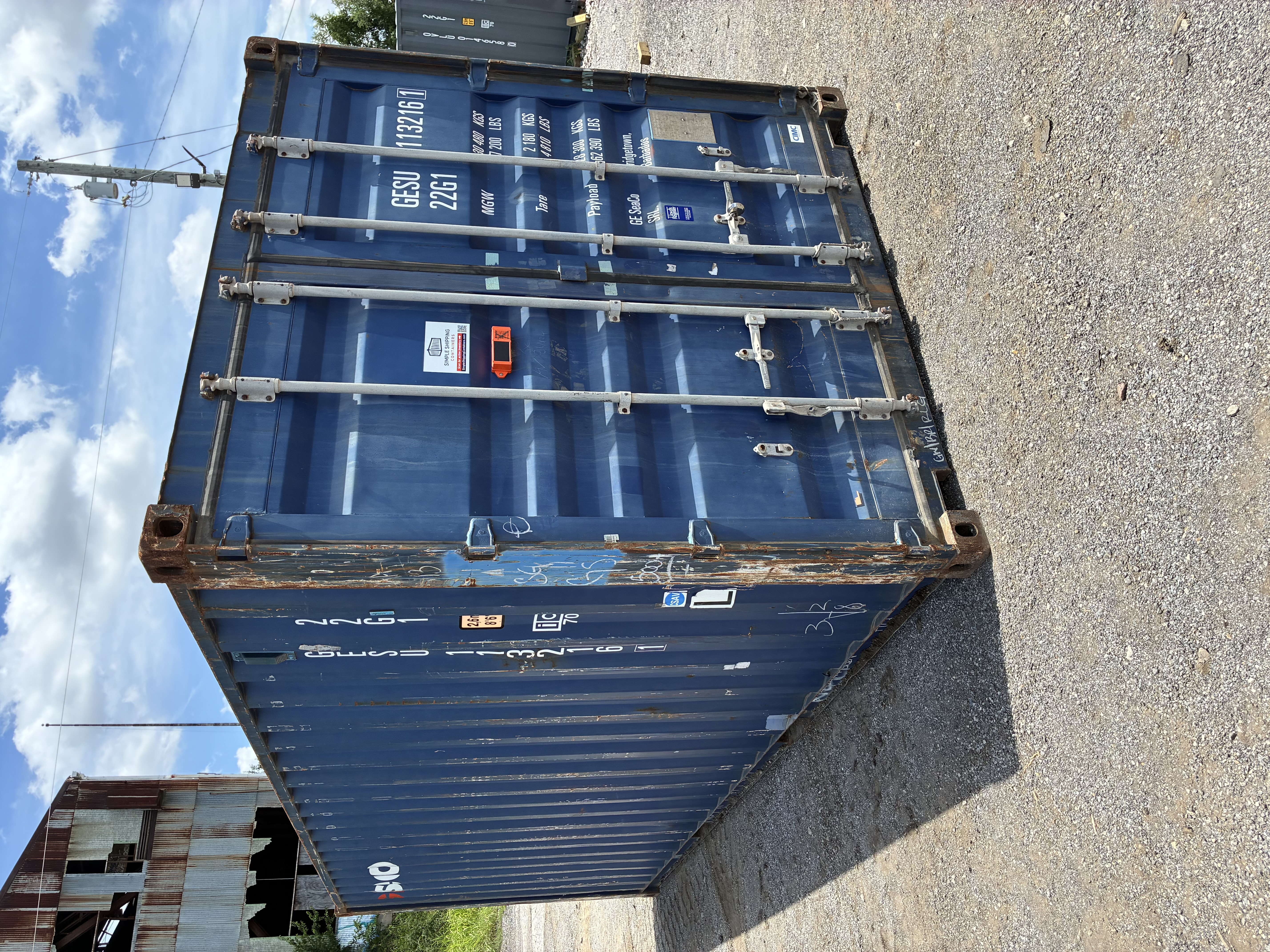 Front corner view of the product