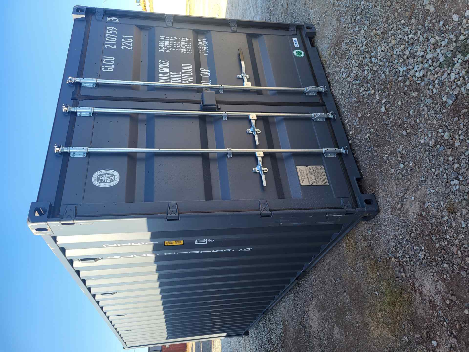 Front corner view of the product