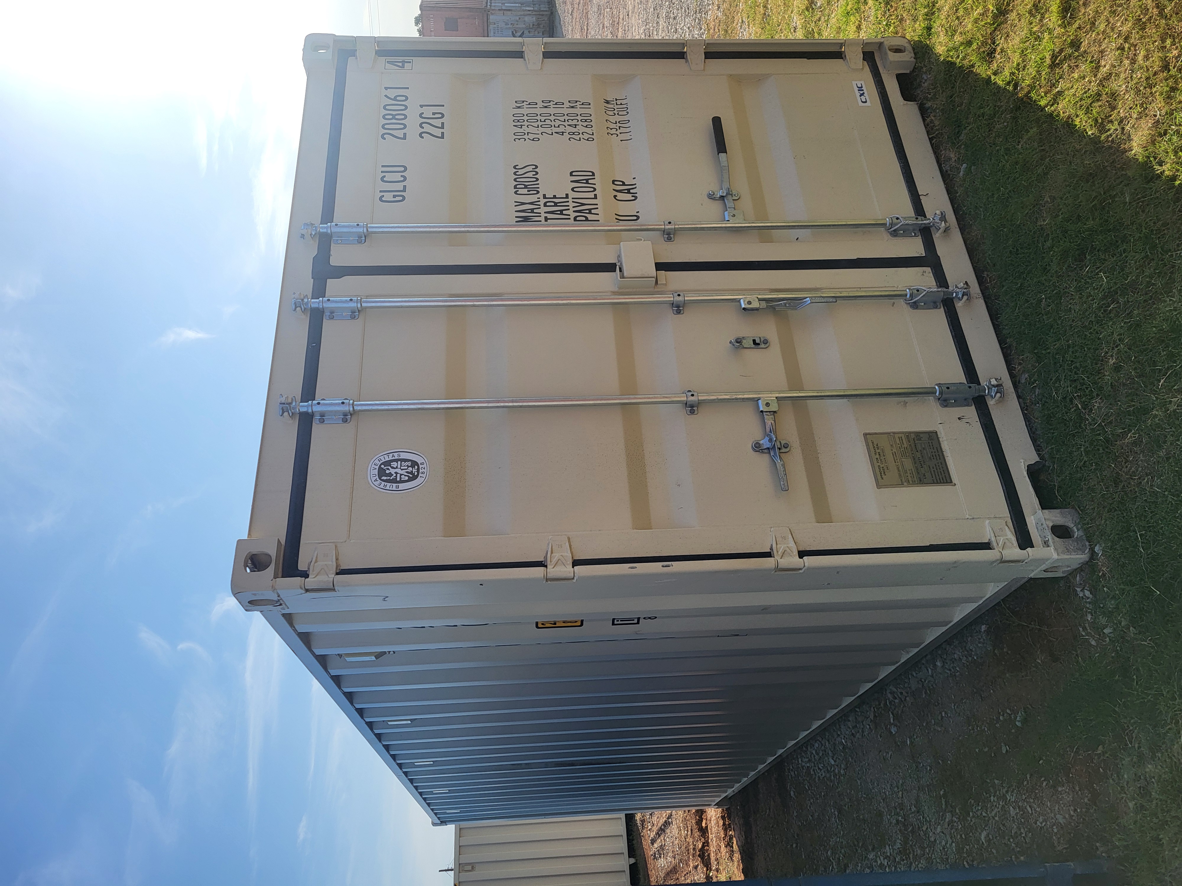 Front corner view of the product