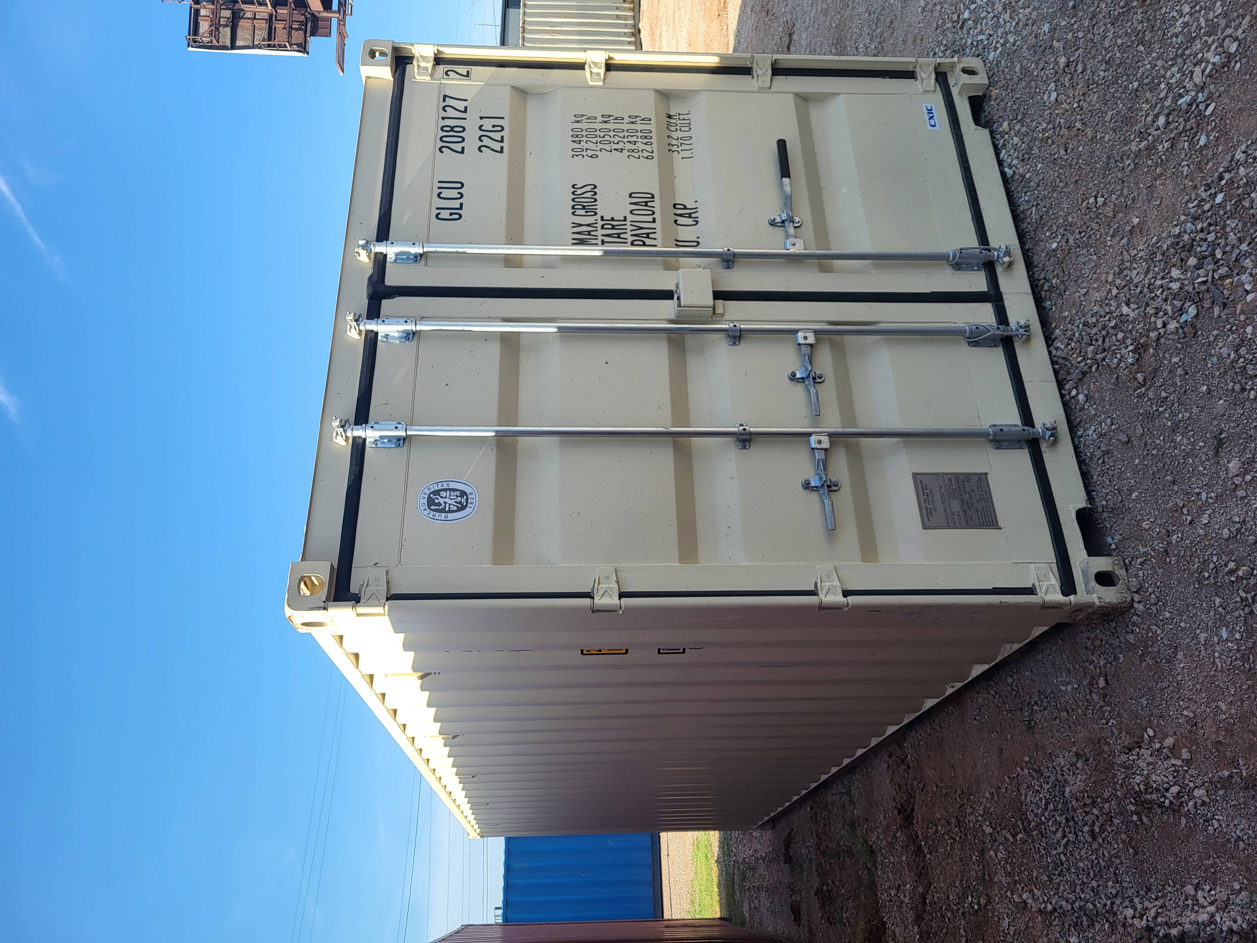 Front corner view of the product