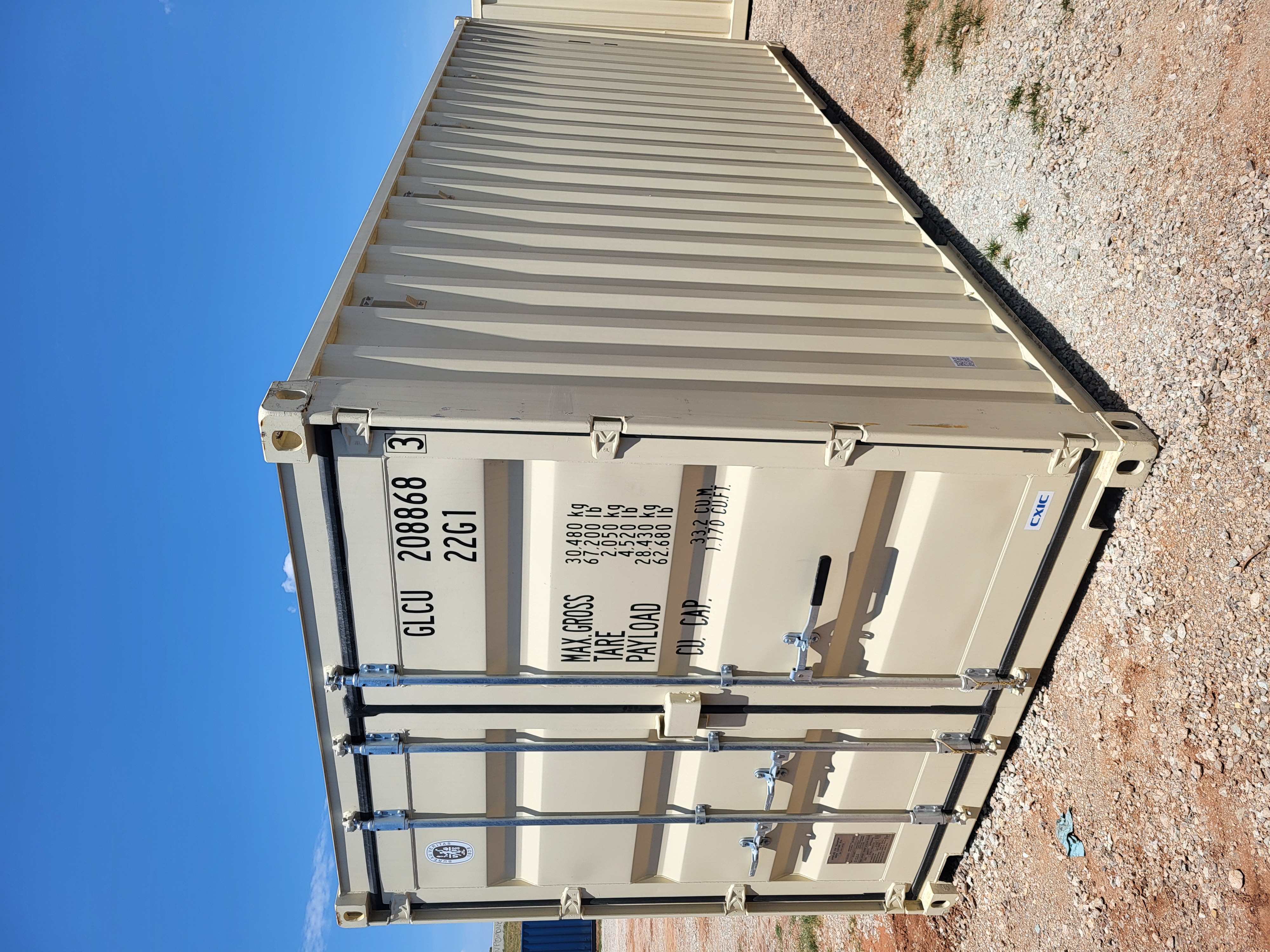 Front corner view of the product