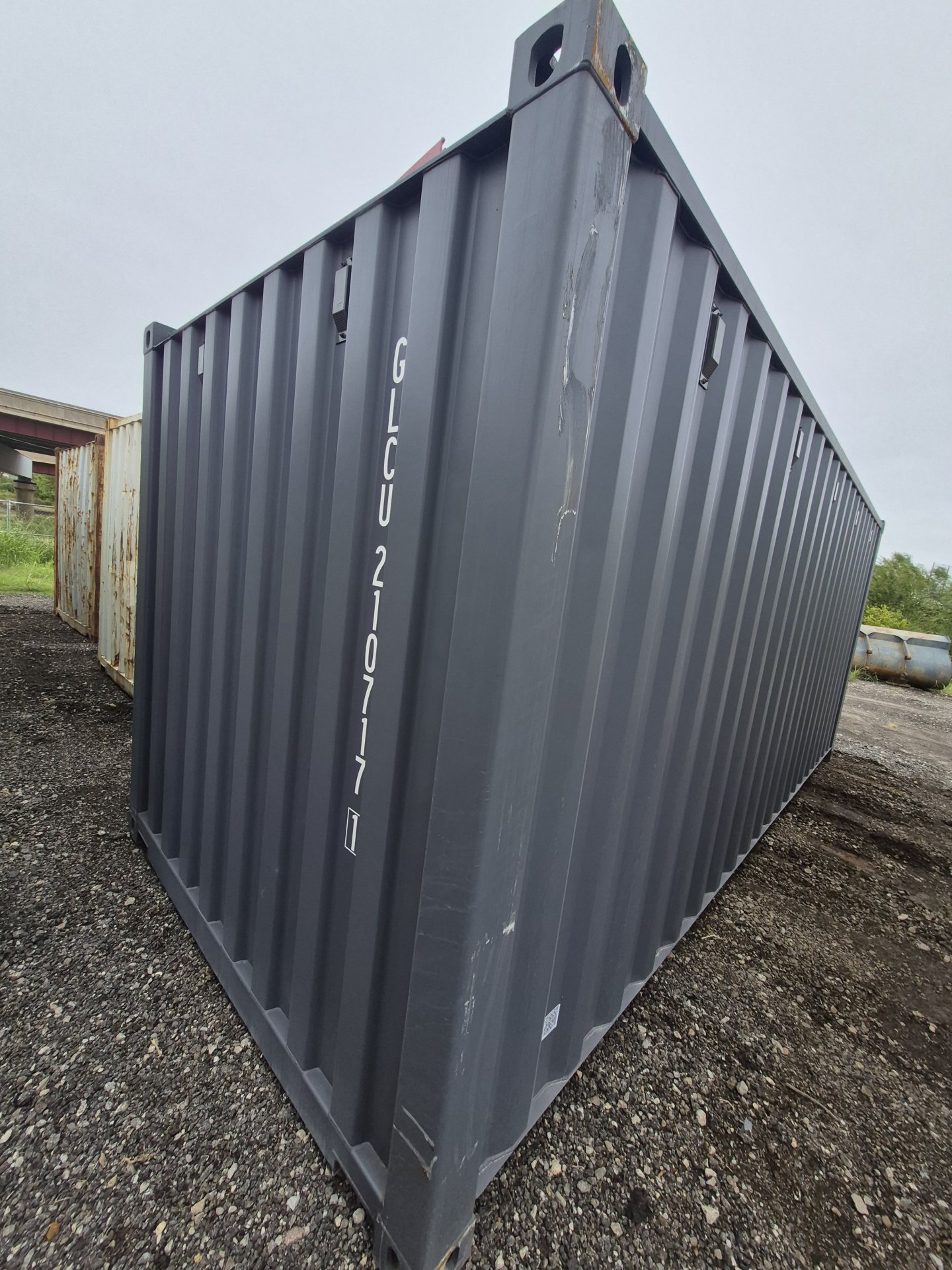 Rear corner view of the product