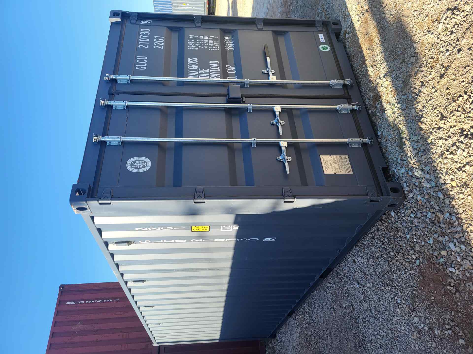 Front corner view of the product